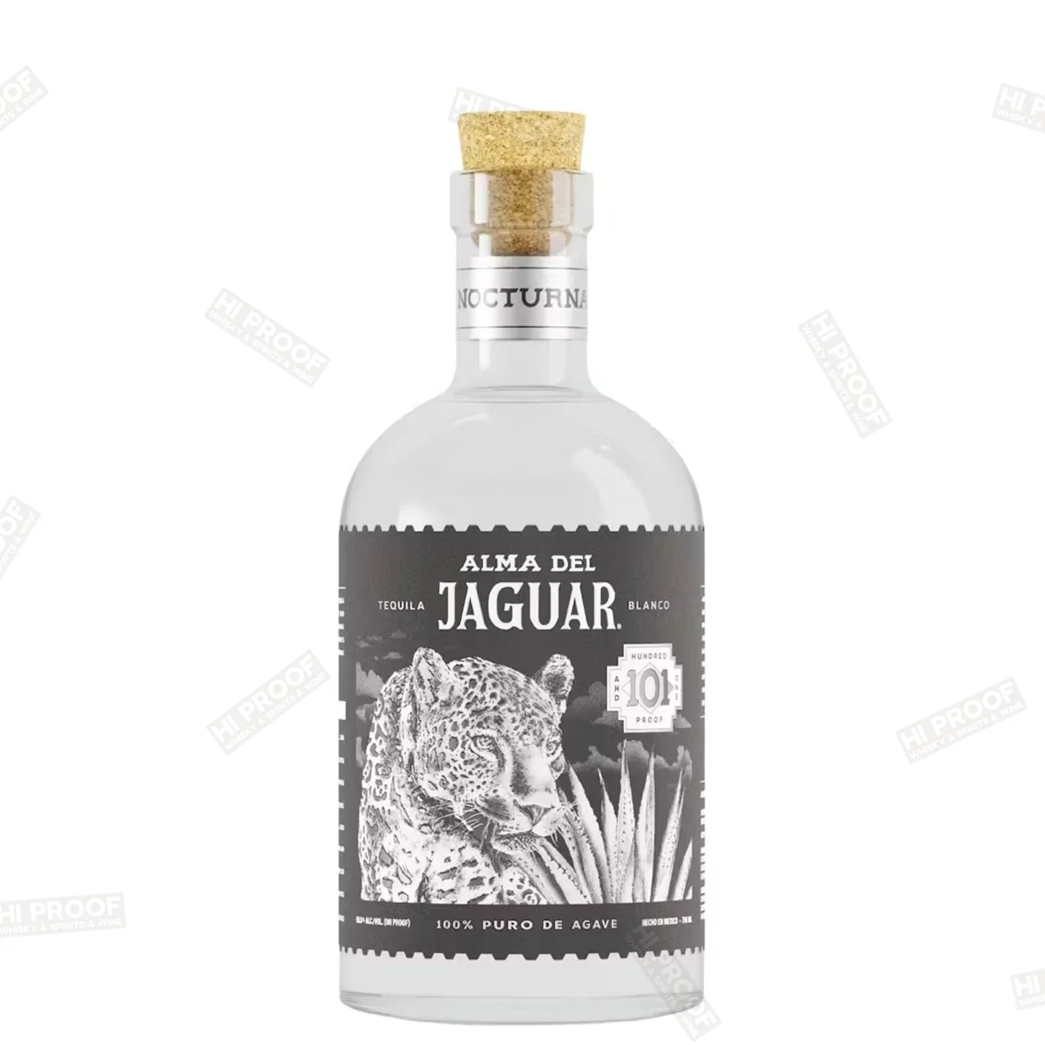 Alma Del Jaguar Blanco 101 Proof "nocturna" Tequila 750ml