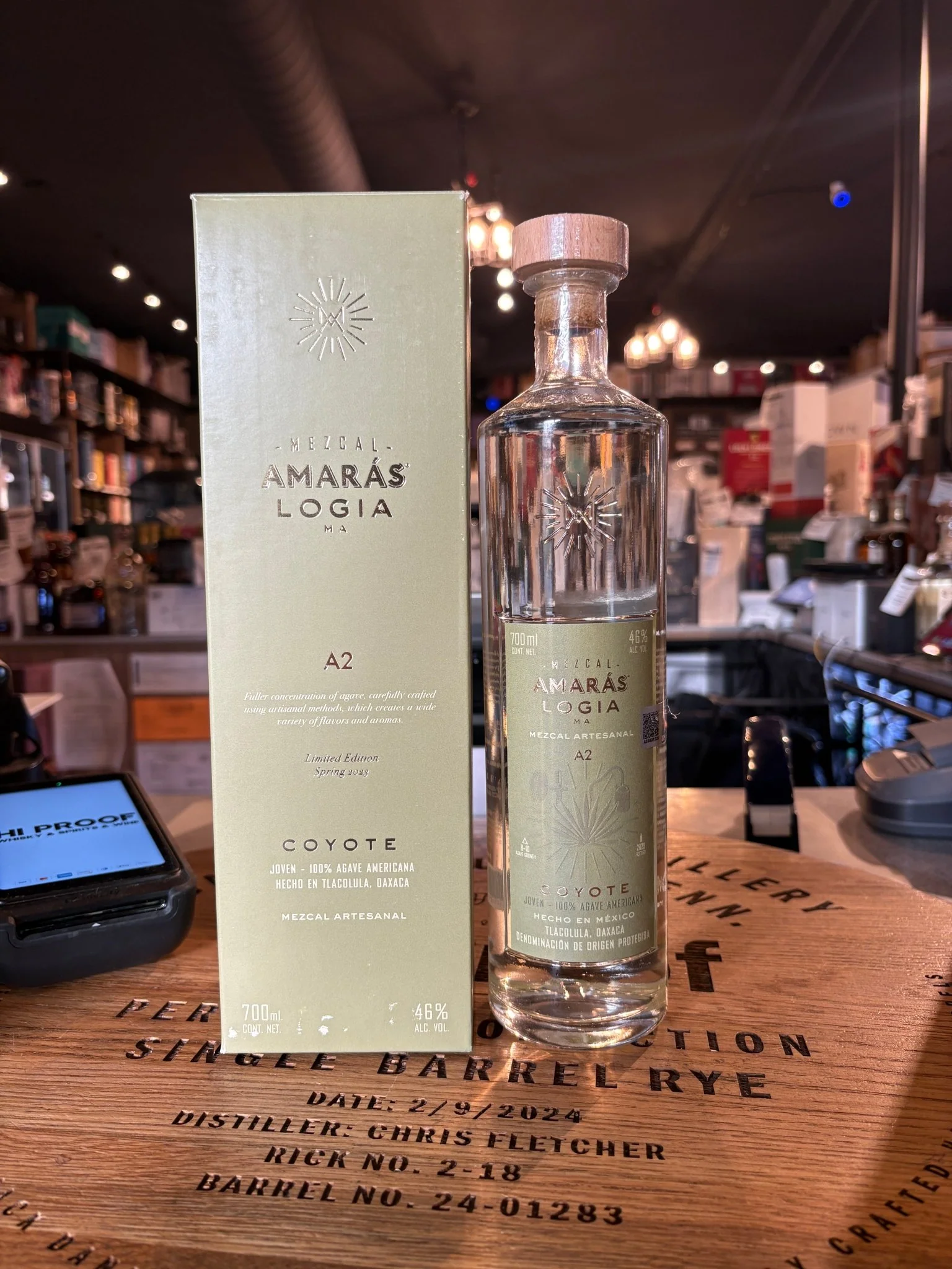 Amaras Mezcal Joven Logia Ma Coyote A2 700ml