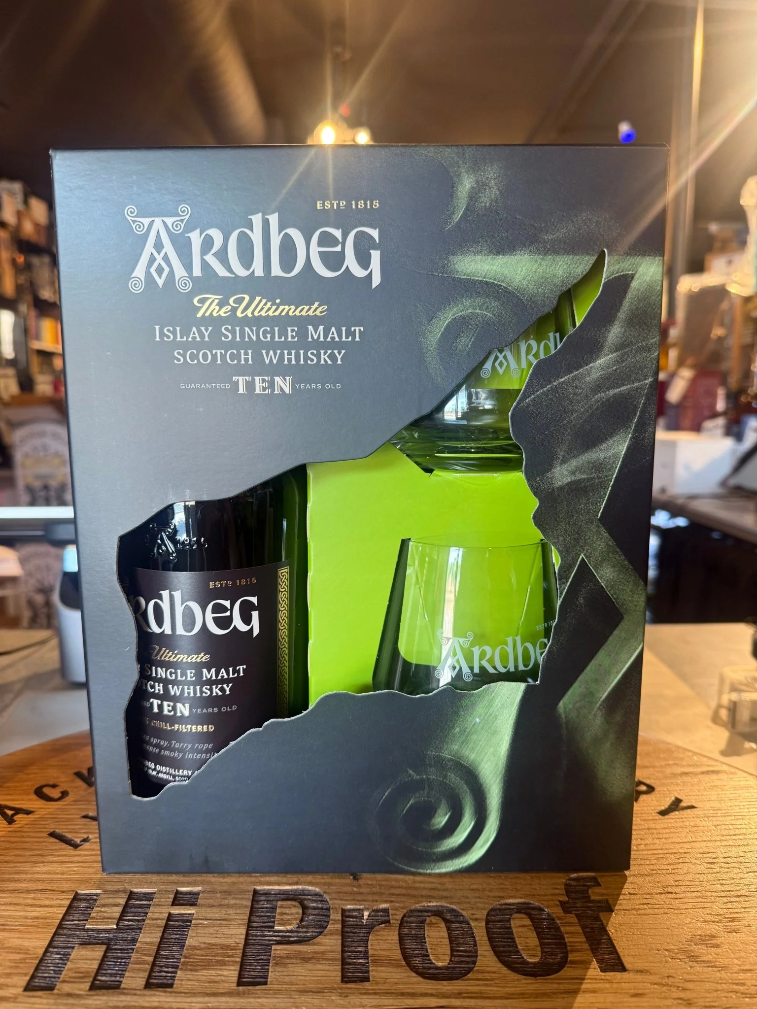 Ardbeg Single Malt Islay 10 Year 750ml with 2 Rock Glass Gift Pack