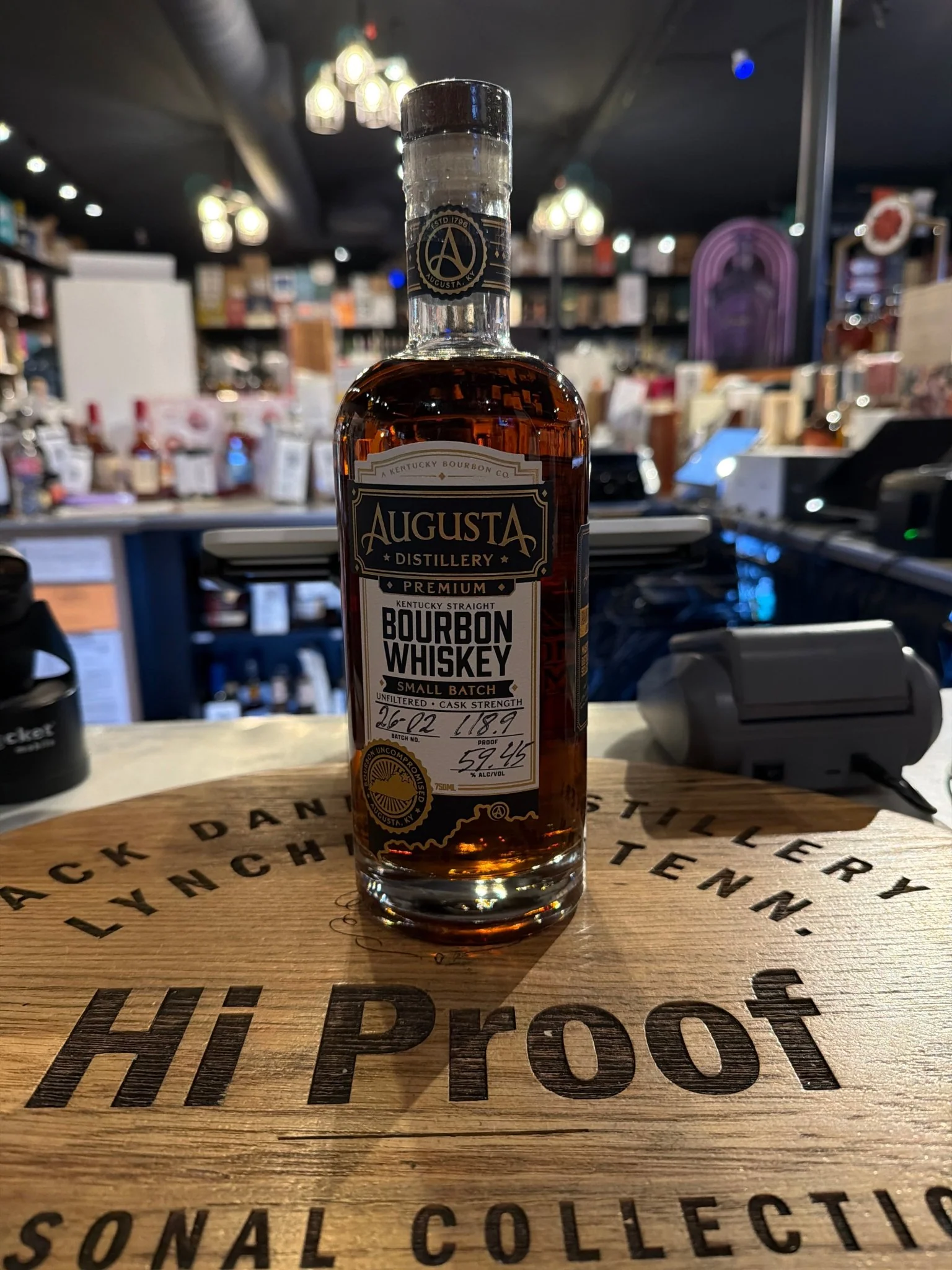 Augusta Distillery Straight Bourbon Whiskey Cask Strength Small Batch 750ml