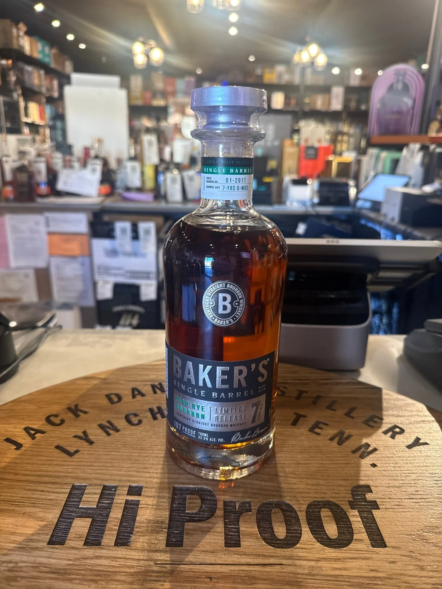 Baker's Single Barrel 7 Year High Rye Kentucky Bourbon 107 Proof 750ml