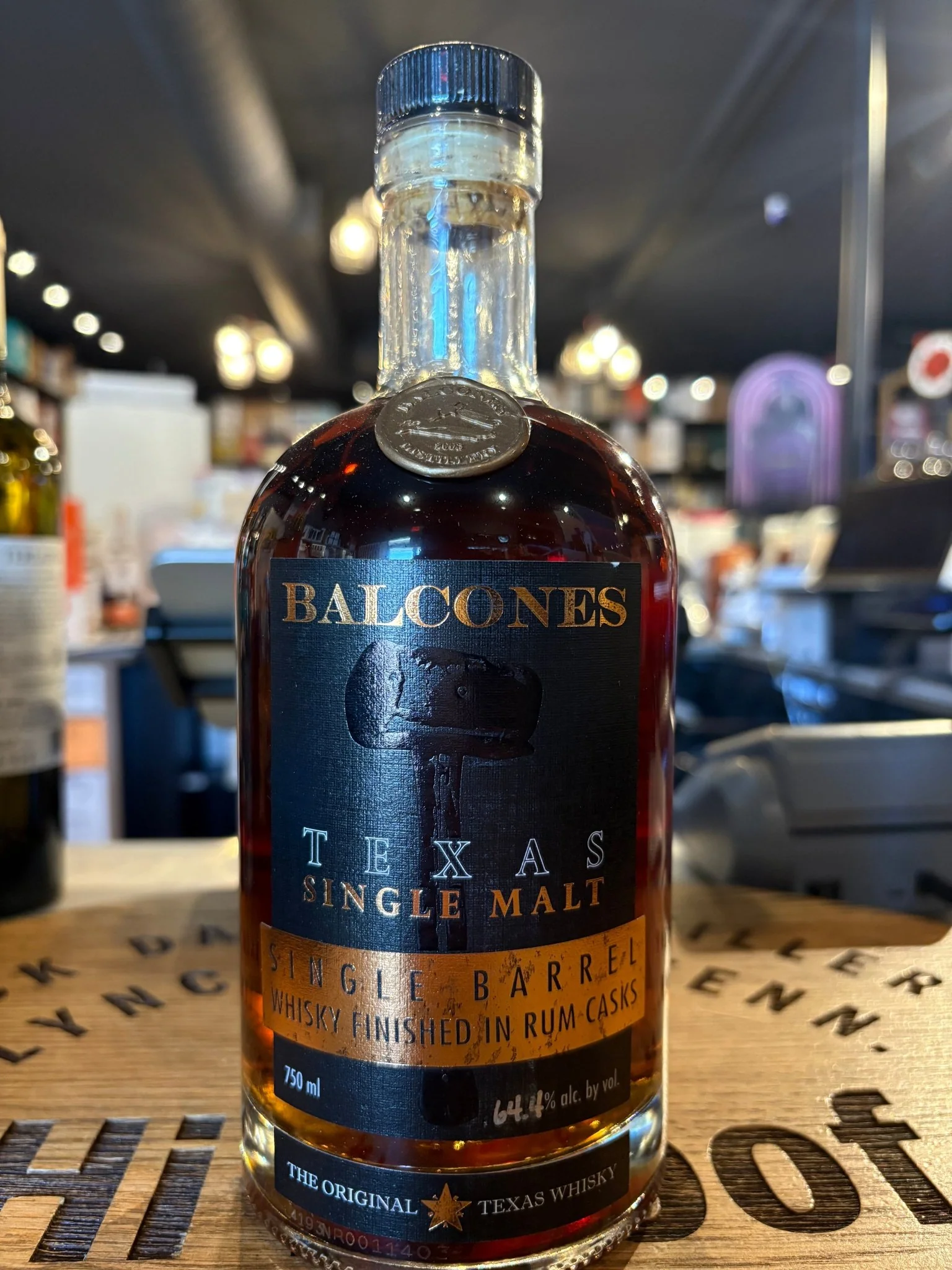 Balcones Texas Single Malt Single Barrel Whisky Finished in Rum Casks 128.8 Proof 750ml
