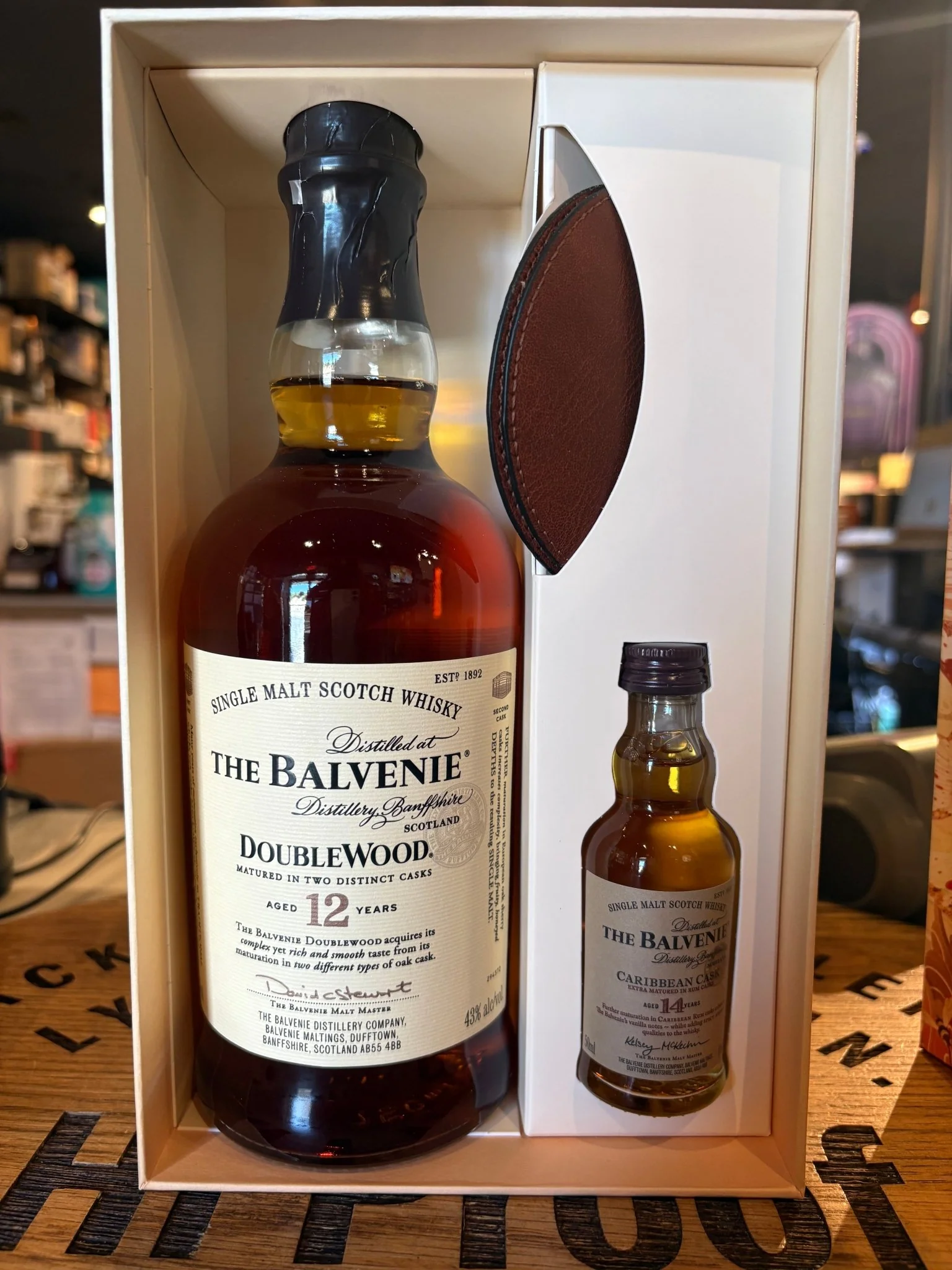 Balvenie 12 Year Doublewood 750ml with 14 Year 50ml Gift Pack - Image 2