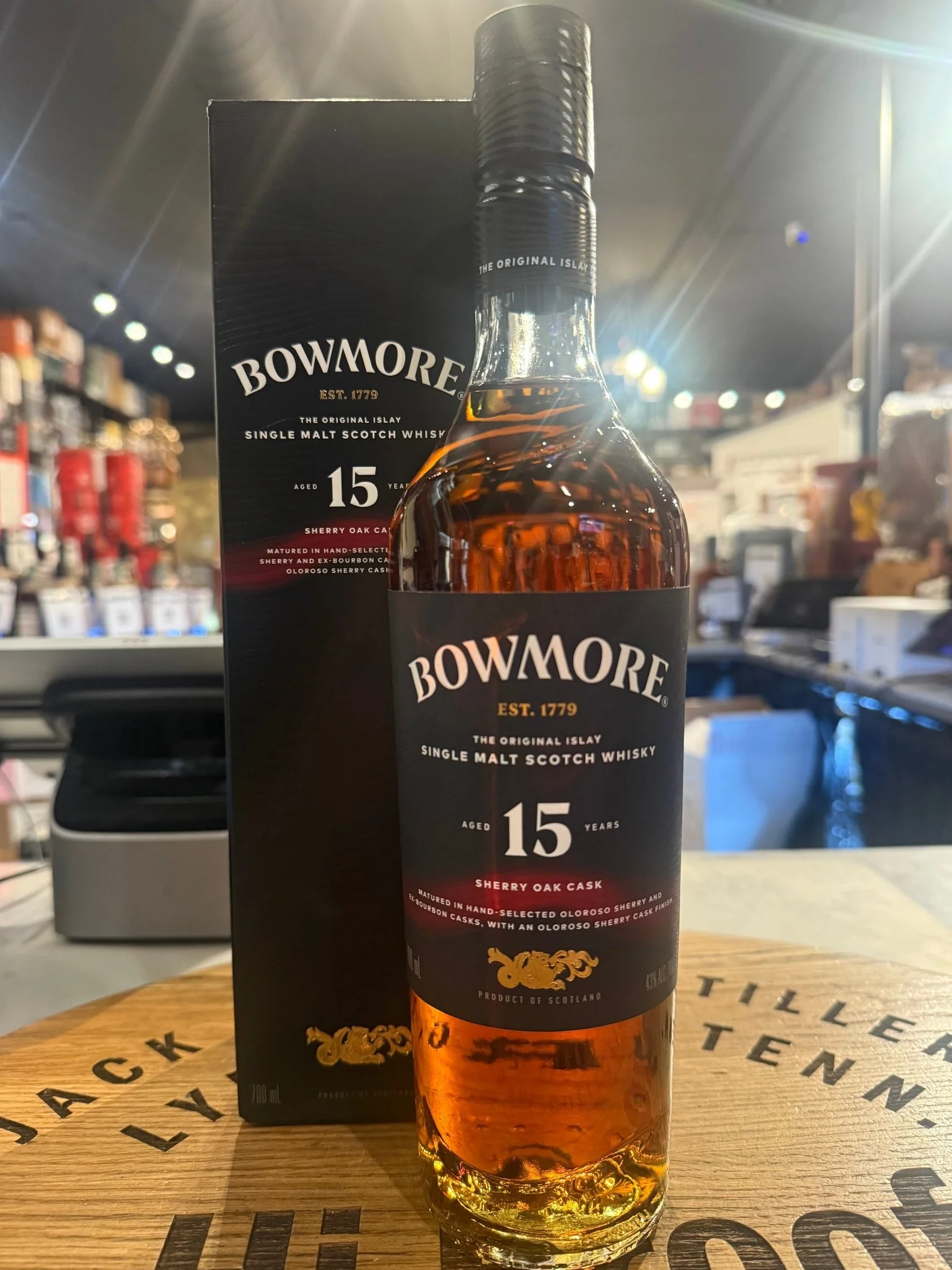 Bowmore 15 Year Old Sherry Oak Single Malt Scotch Whisky 750ml