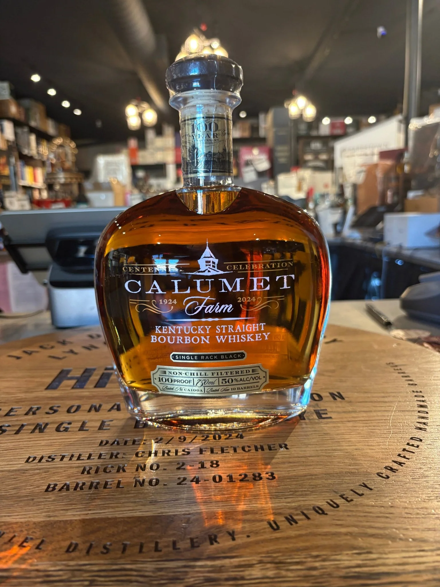 Calumet Farm Single Rack Centennial Bourbon 100 Proof (750 ml)