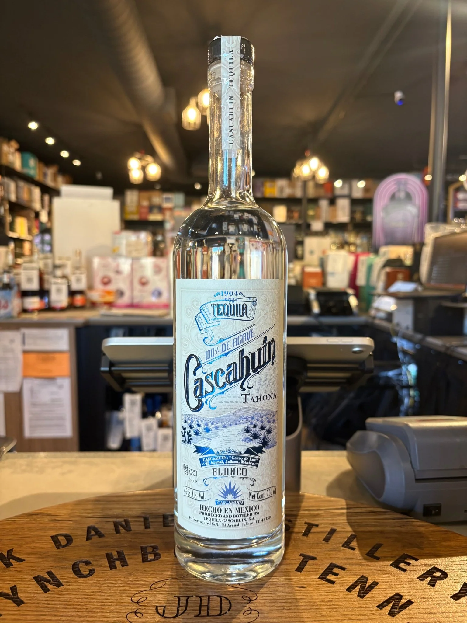 Cascahuin Tahona Blanco Tequila 750 ml 70 ANIVERSARIO