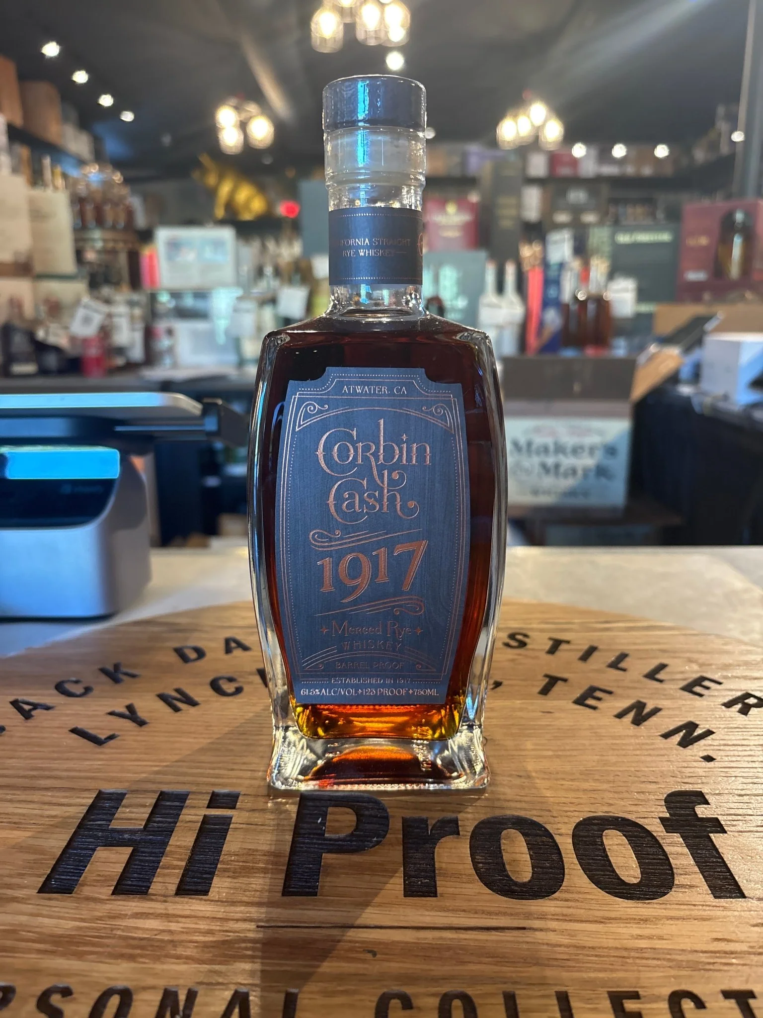 Corbin Cash 1917 Barrel Proof 5 Year Rye 123 Proof
