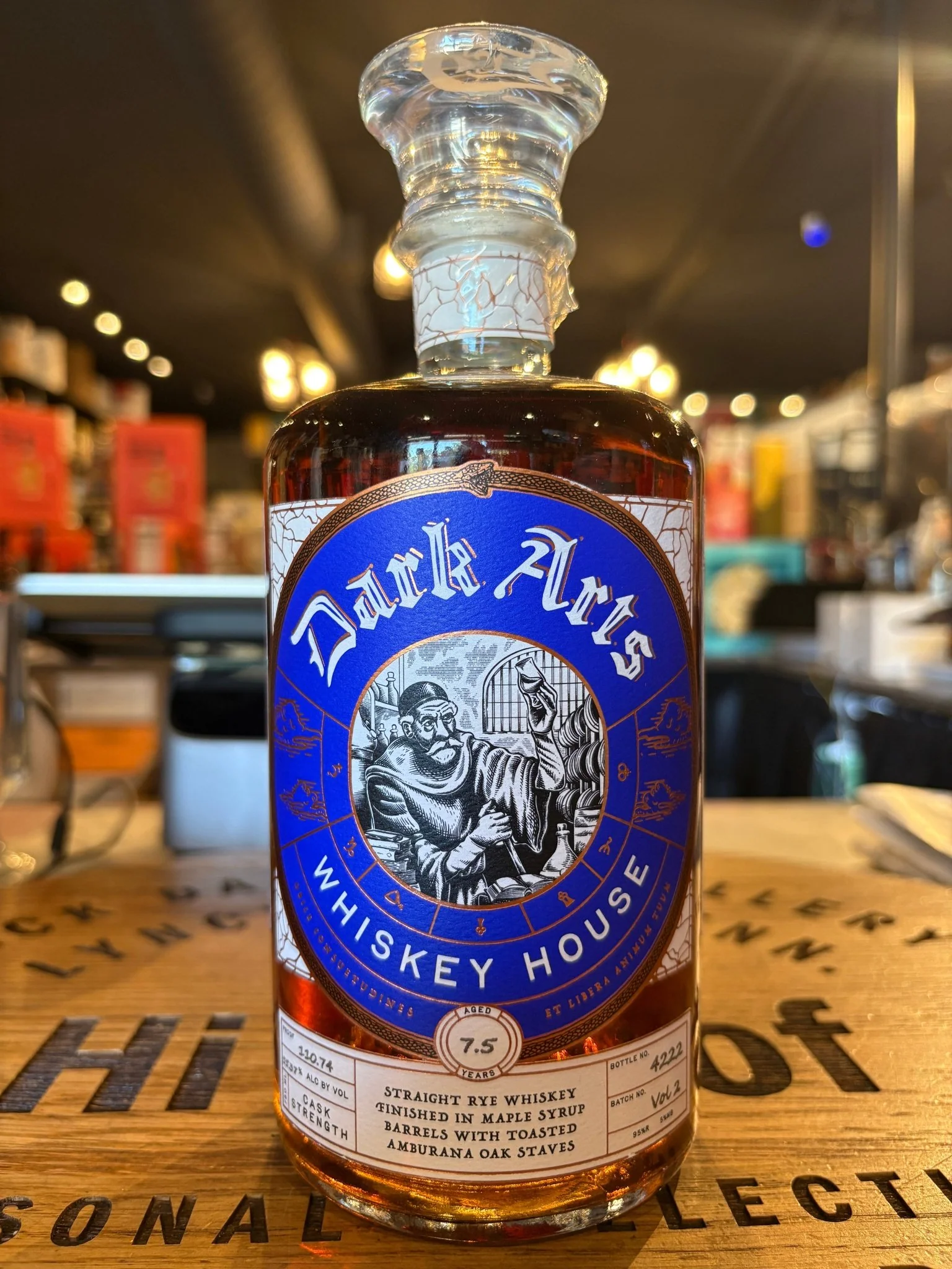 Dark Arts Rye 7.5 Year Amburana Maple "ripple Rye"batch #2 750ml