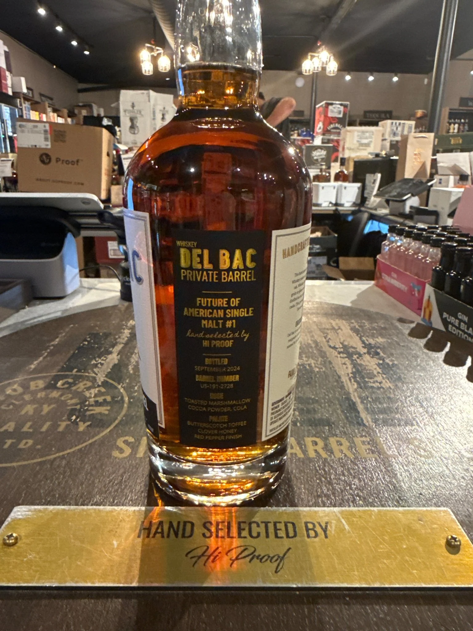 Del Bac Whiskey Classic Single Cask 111 Proof 750ml - Image 2