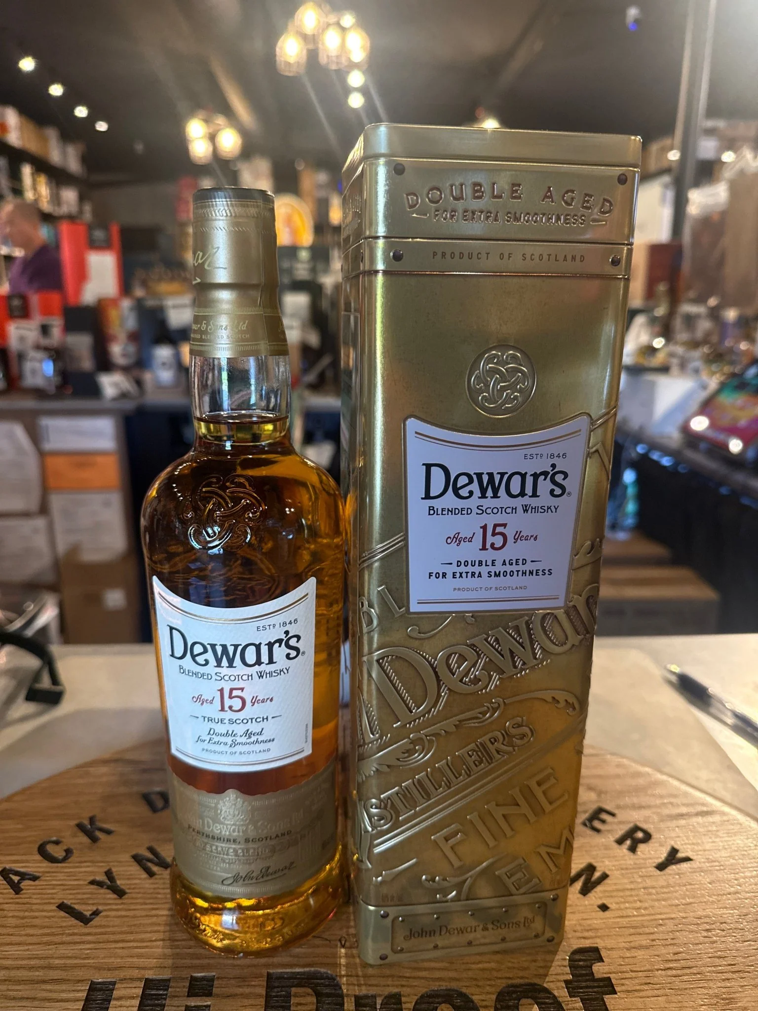 Dewars Double Aged 15 Year Scotch Whisky 750ml
