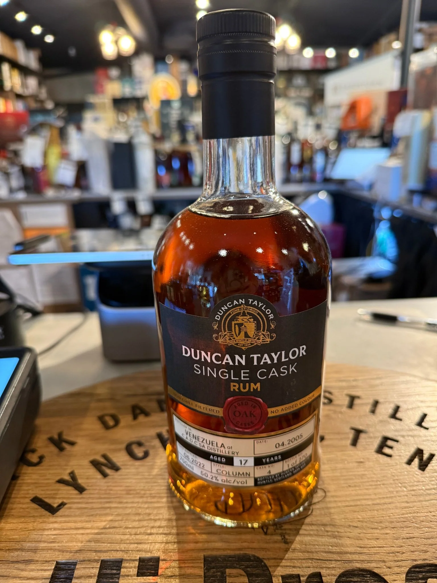 Duncan Taylor Rum C.a.d.c Sa 2005 17 Year Cask #4 50.2% Alc 750ml