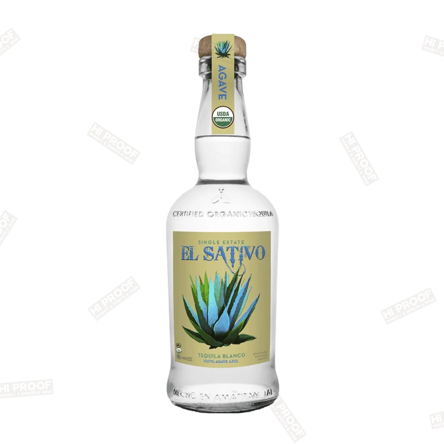 El Sativo Tequila Blanco Single Estate 80 Proof