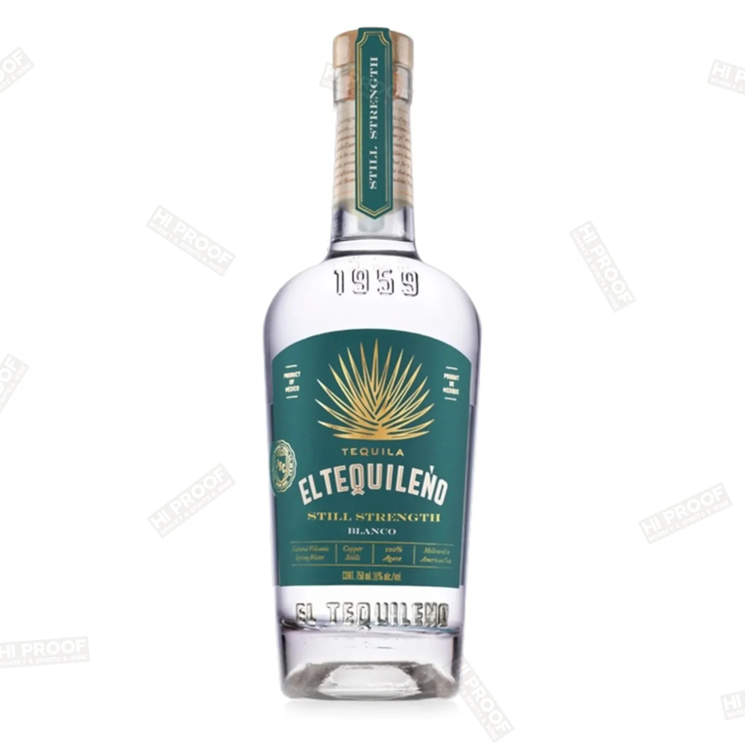 El Tequileno Tequila Blanco Still Strength 750 ml 100 Proof