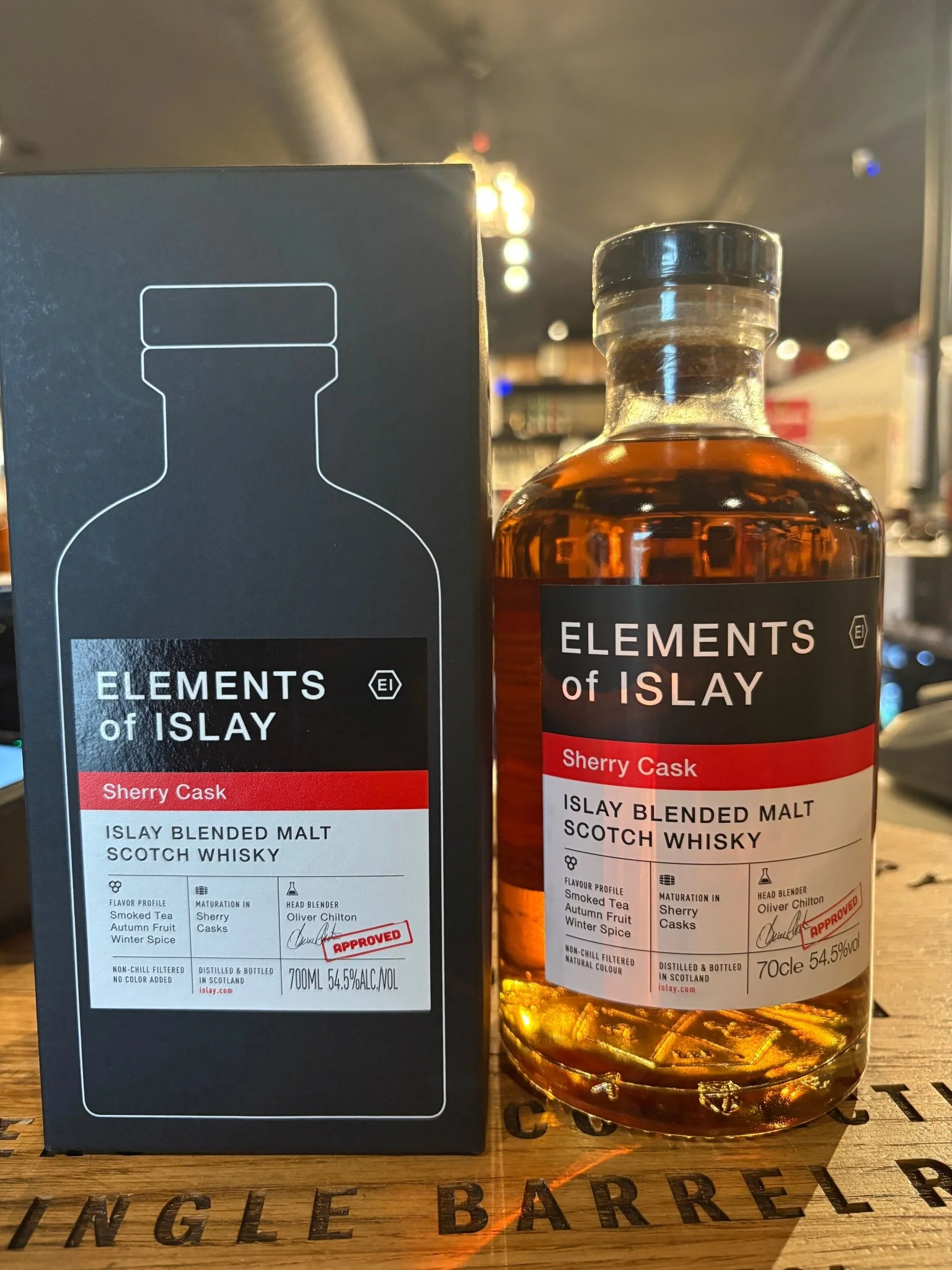 Elements of Islay "sherry Cask" Blended Scotch Whisky 700 ml 54.5% Alc.