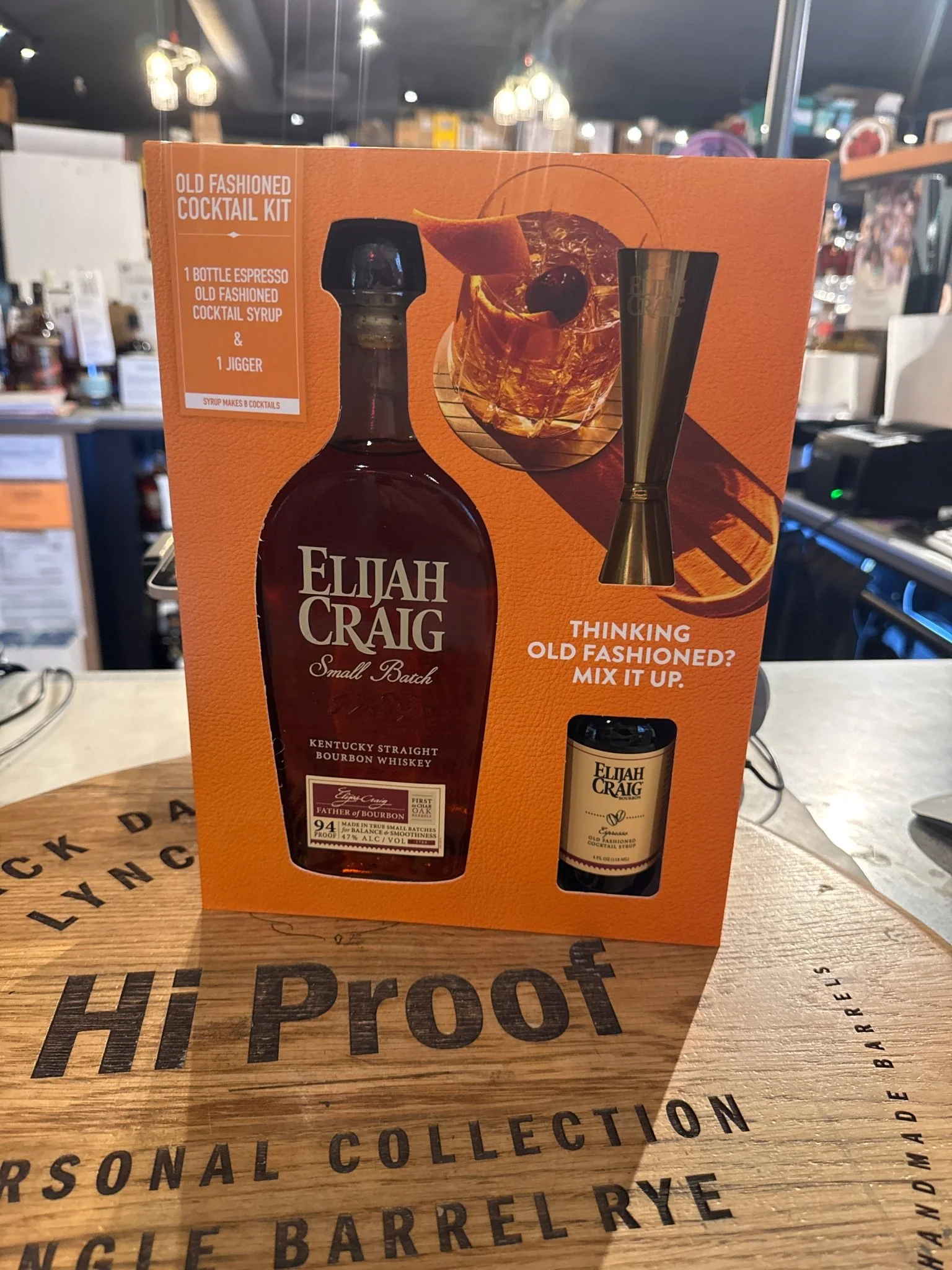Elijah Craig Bourbon with Old Fashioned Mix & Jigger Gift