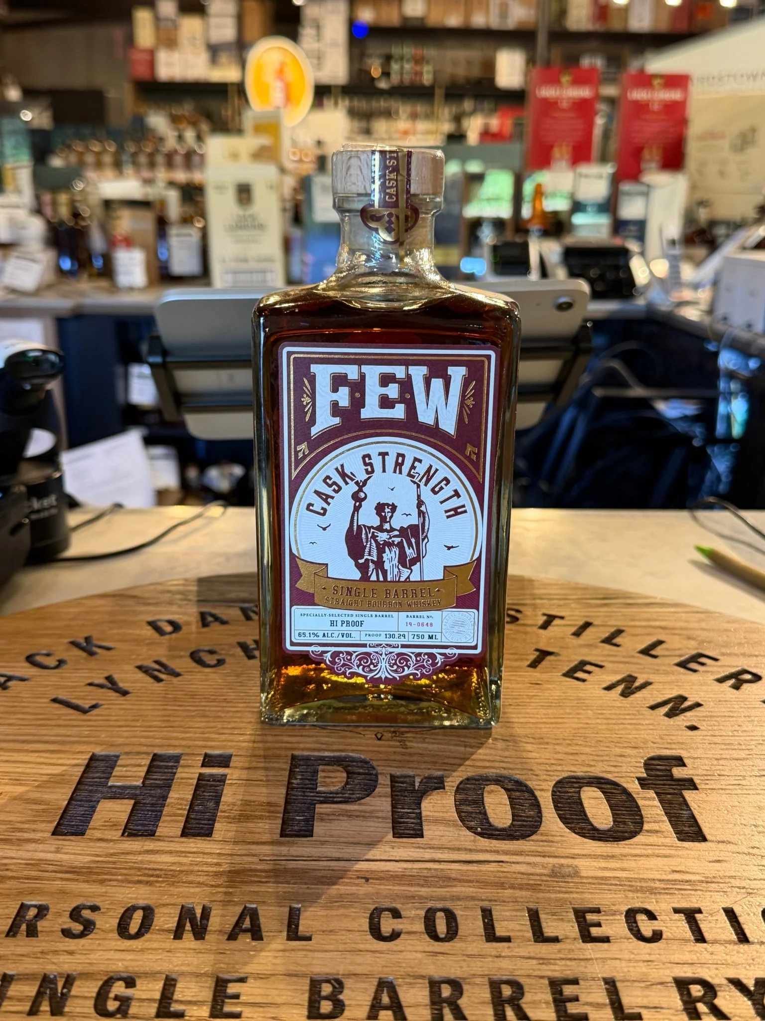 Few Bourbon Cask Strength Single Barrel Hi Proof 130.29 Proof 750ml
