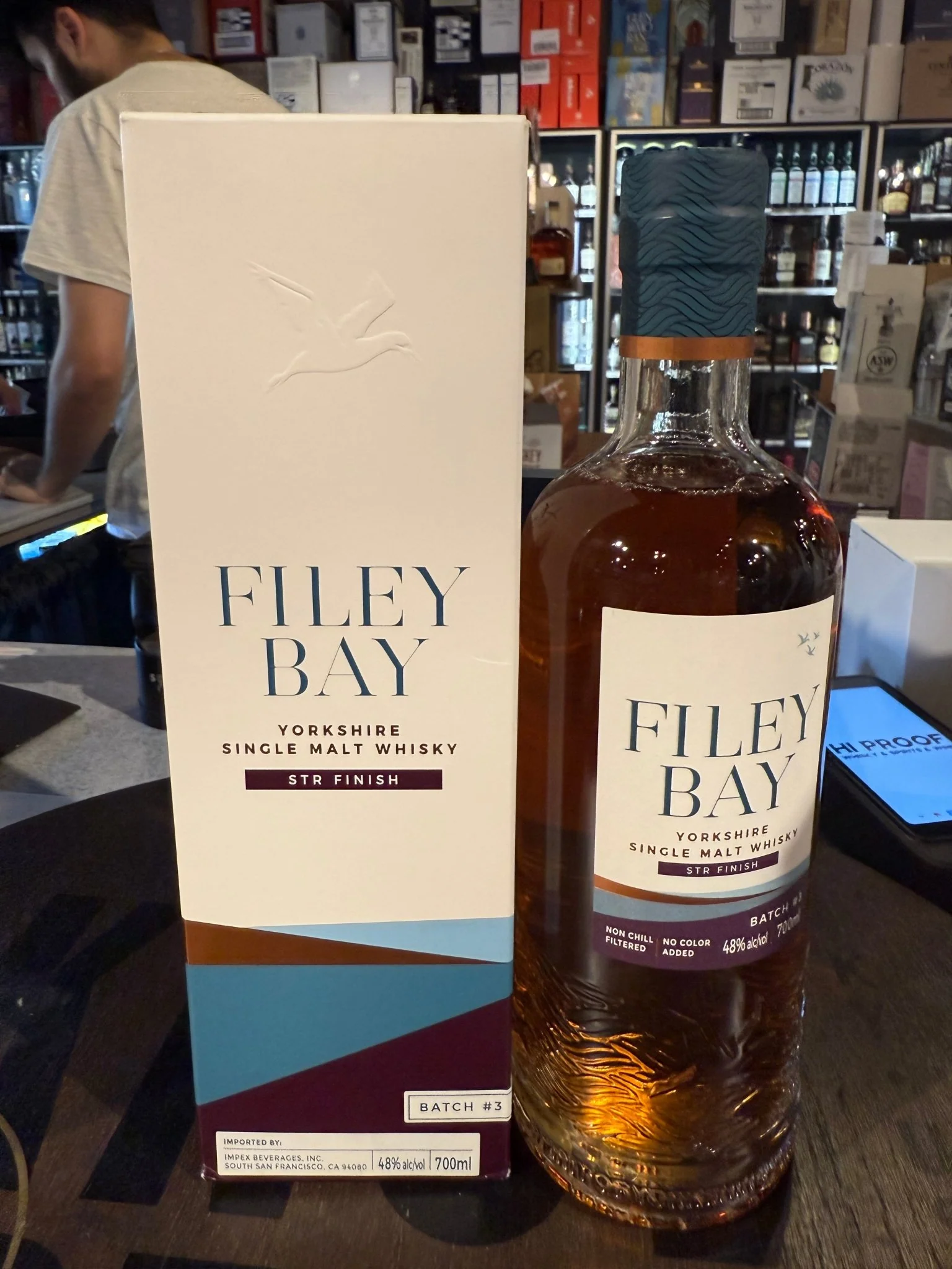 Filey Bay Yorkshire Str Finish Single Malt Whisky 48% Alc 700ml