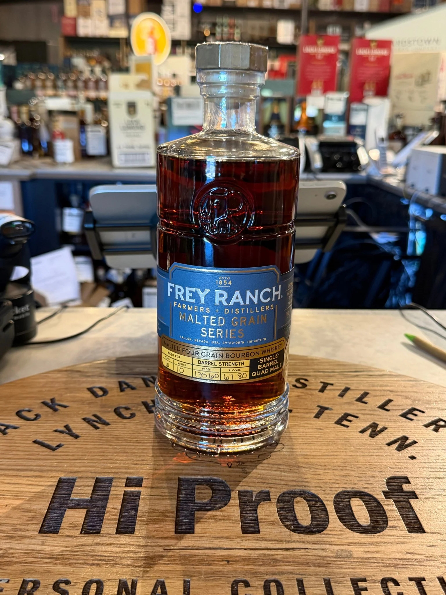 Frey Ranch Quad Malt (#3052) 135.6 Proof Bourbon Whiskey 750ml