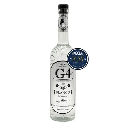 G4 Xm High Proof 108 Proof Blanco Tequila 750 ml Limit 1