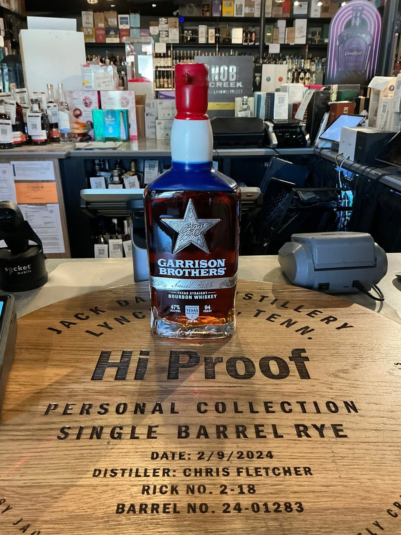 Garrison Brothers Red, White & Bourbon Limited Edition Small Batch Whiskey 94 Proof 750ml