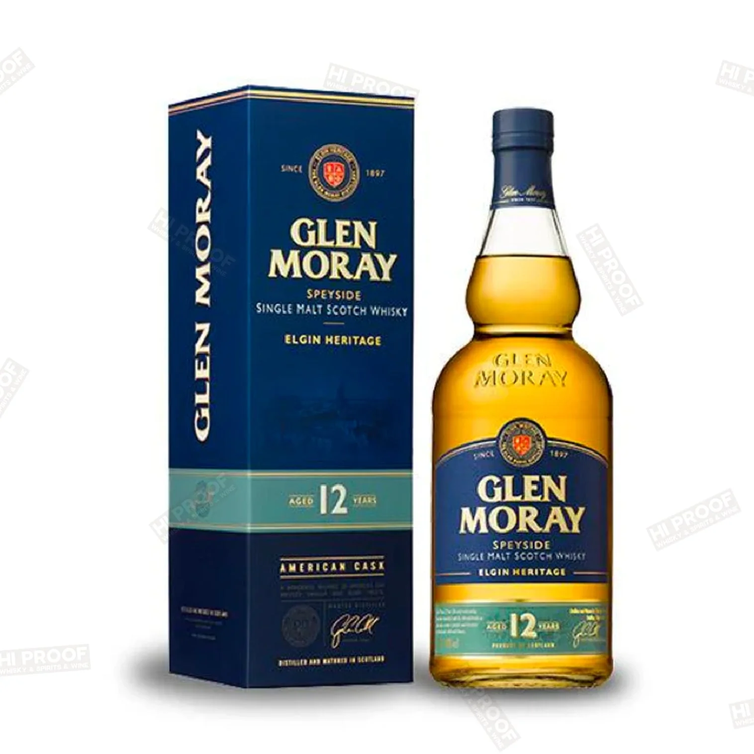 Glen Moray 12 Year Old Scotch Single Malt Speyside 750ml