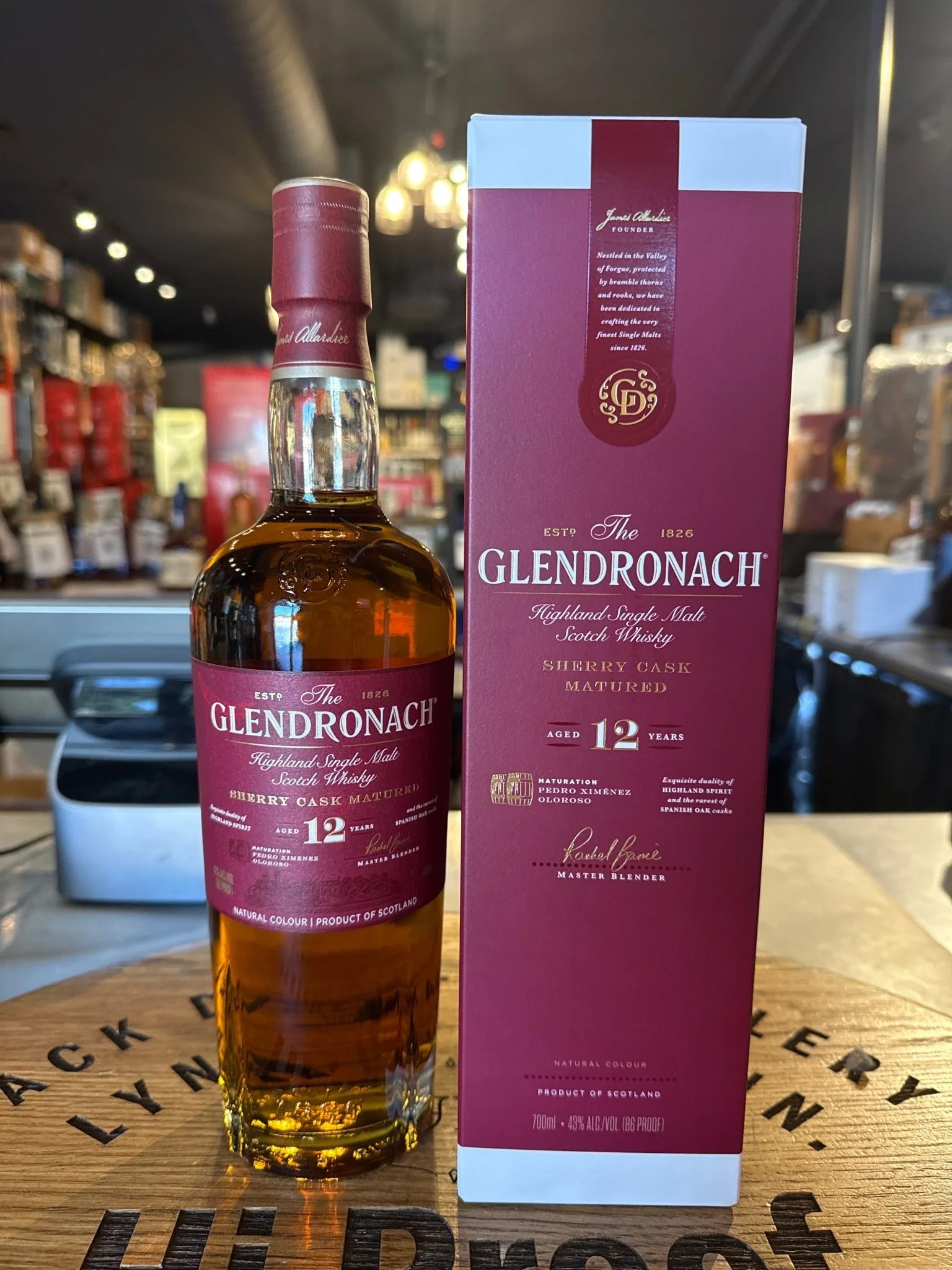 Glendronach 12 Year "sherry Cask Matured" Single Malt Scotch Whiskey 700ml