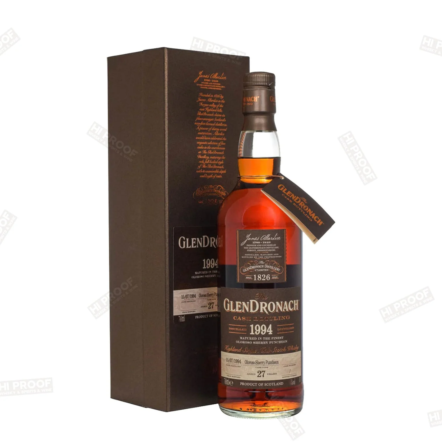 Glendronach 27 Year Old Single Malt Whisky 1994 700 ml