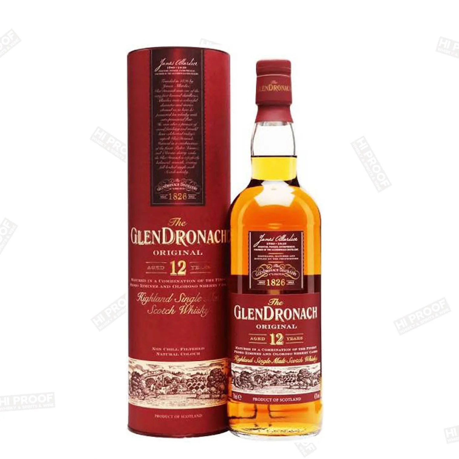 Glendronach Single Malt Scotch Whiskey 12 Year