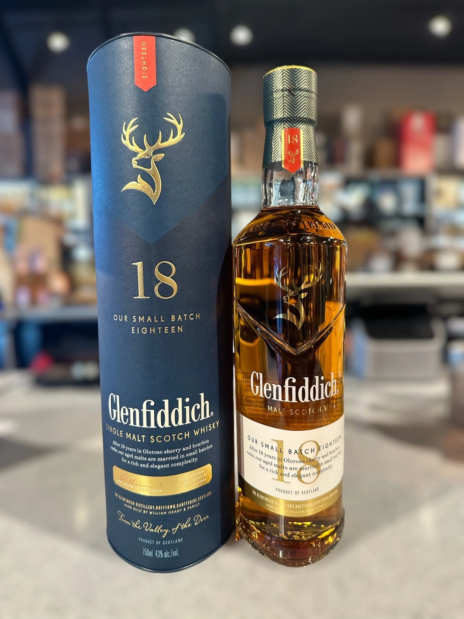 Glenfiddich 18 Year Old Single Malt Scotch Whisky Small Batch Reserve