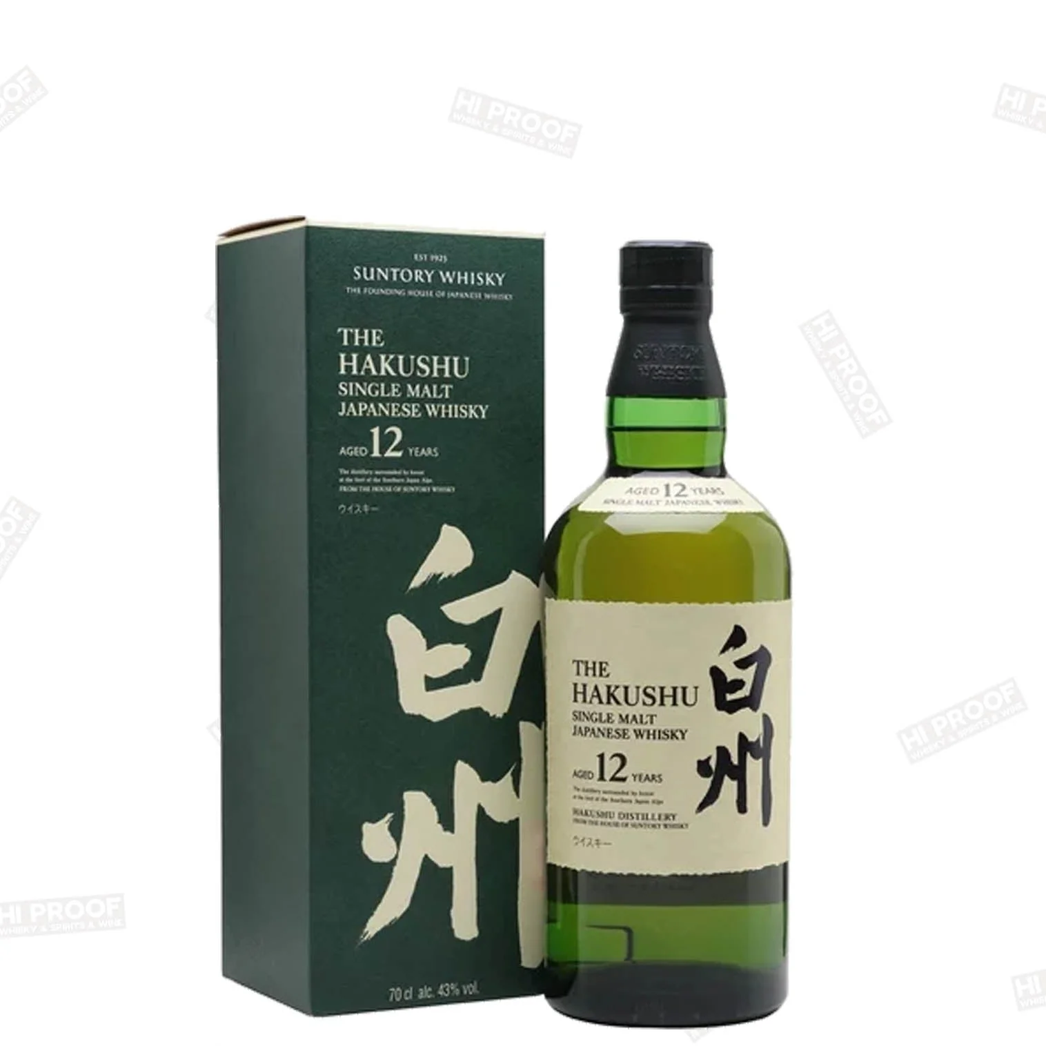 Hakushu 12 Year Old Single Malt Japanese Whisky
