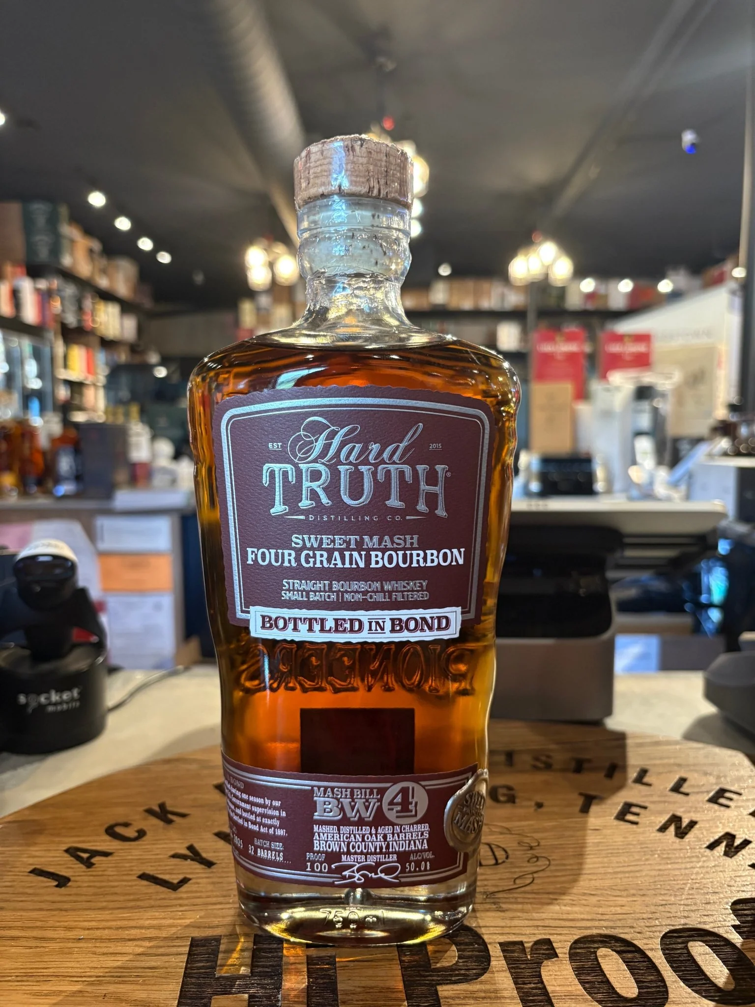 Hard Truth Sweet Mash Four Grain Bourbon Bottle in Bond 100 Proof 750ml