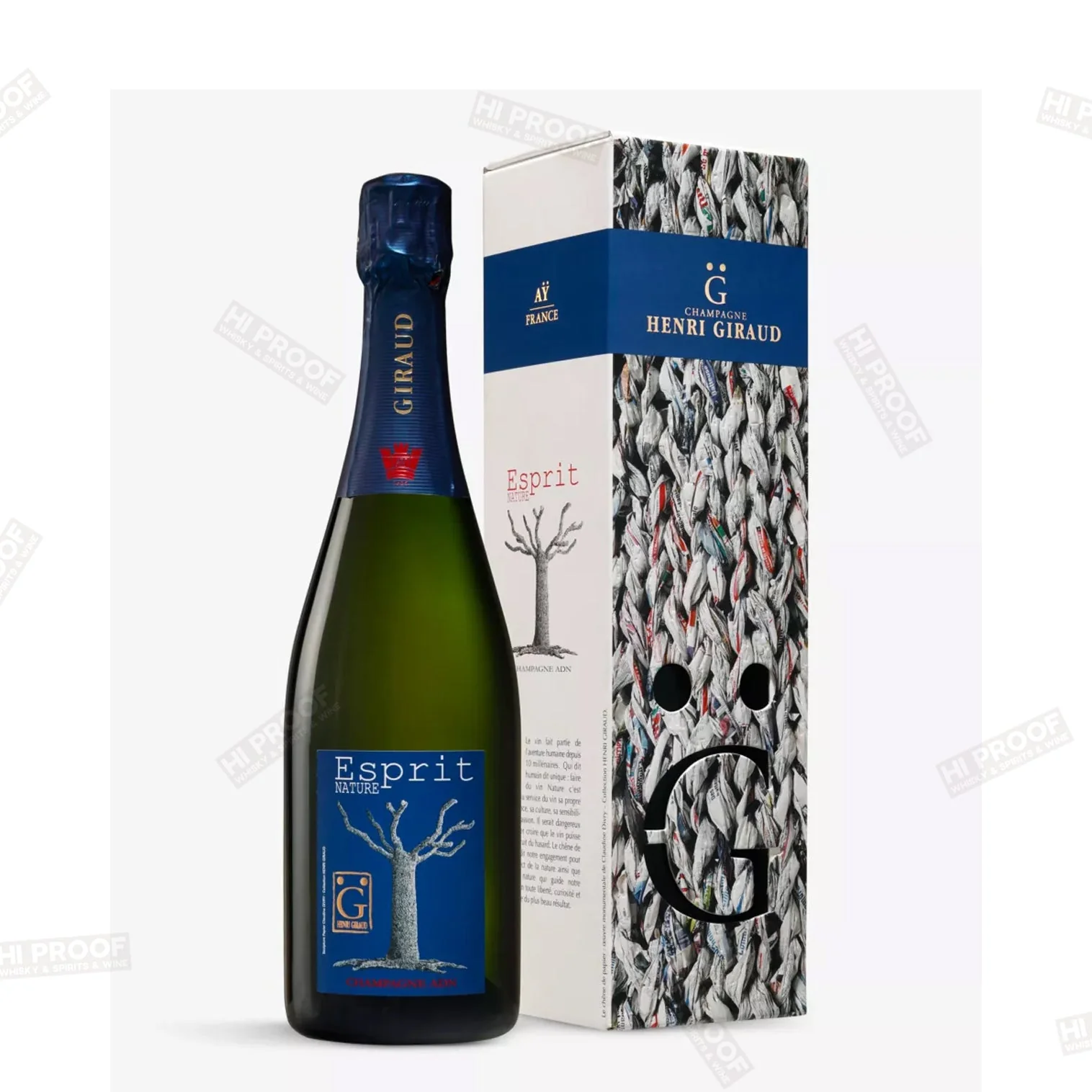 Henri Giraud Esprit Brut Nature Champagne with Box 750ml