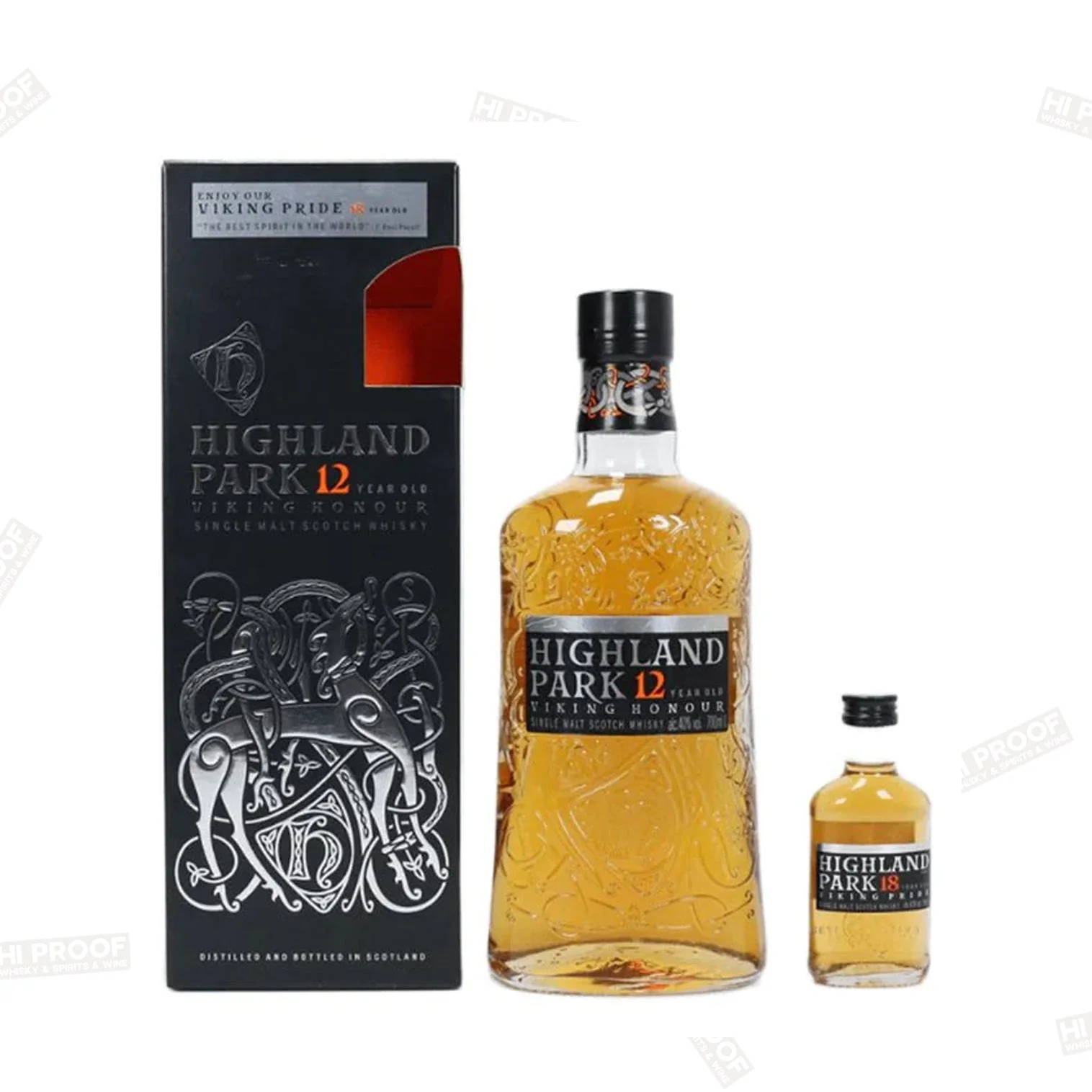 Highland Park 12 Year 750 ml Gift Pack with 18 Year Old 50 ml