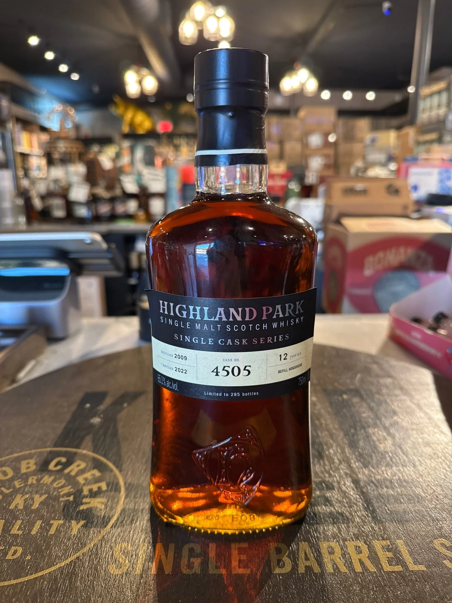 Highland Park 12 Year Single Cask Single Malt Scotch 750ml (#4505) - Image 2
