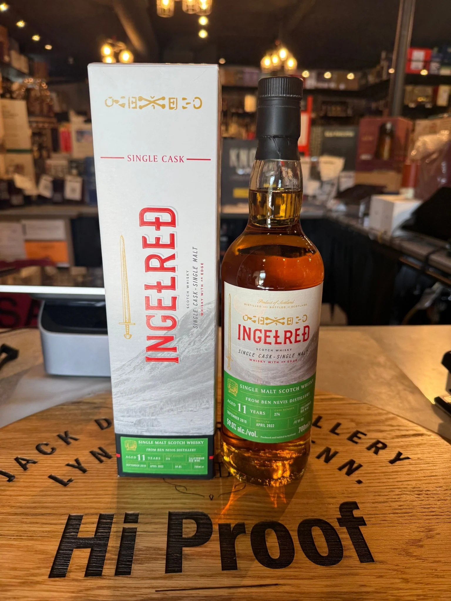Ingelred Ben Nevis 2010 11 Year Old Cask #274 700 ml 59% Alc.