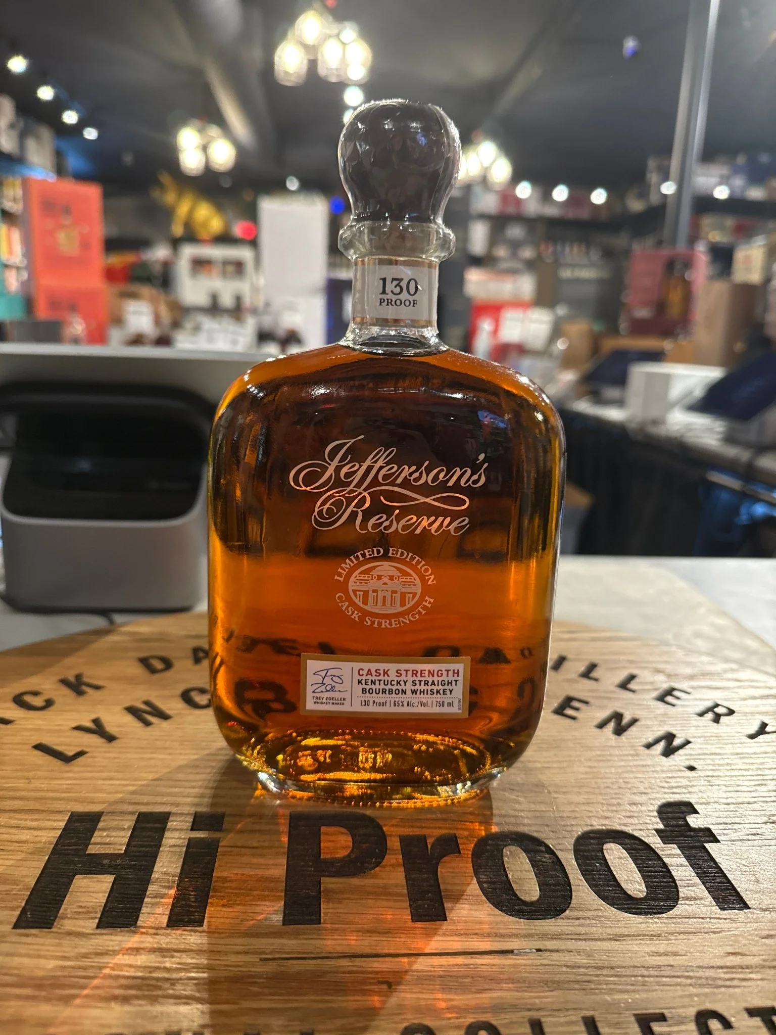Jefferson’s Reserve Cask Strength 130 Proof 750ml 8-year Kentucky Bourbon Limited Edition 2025