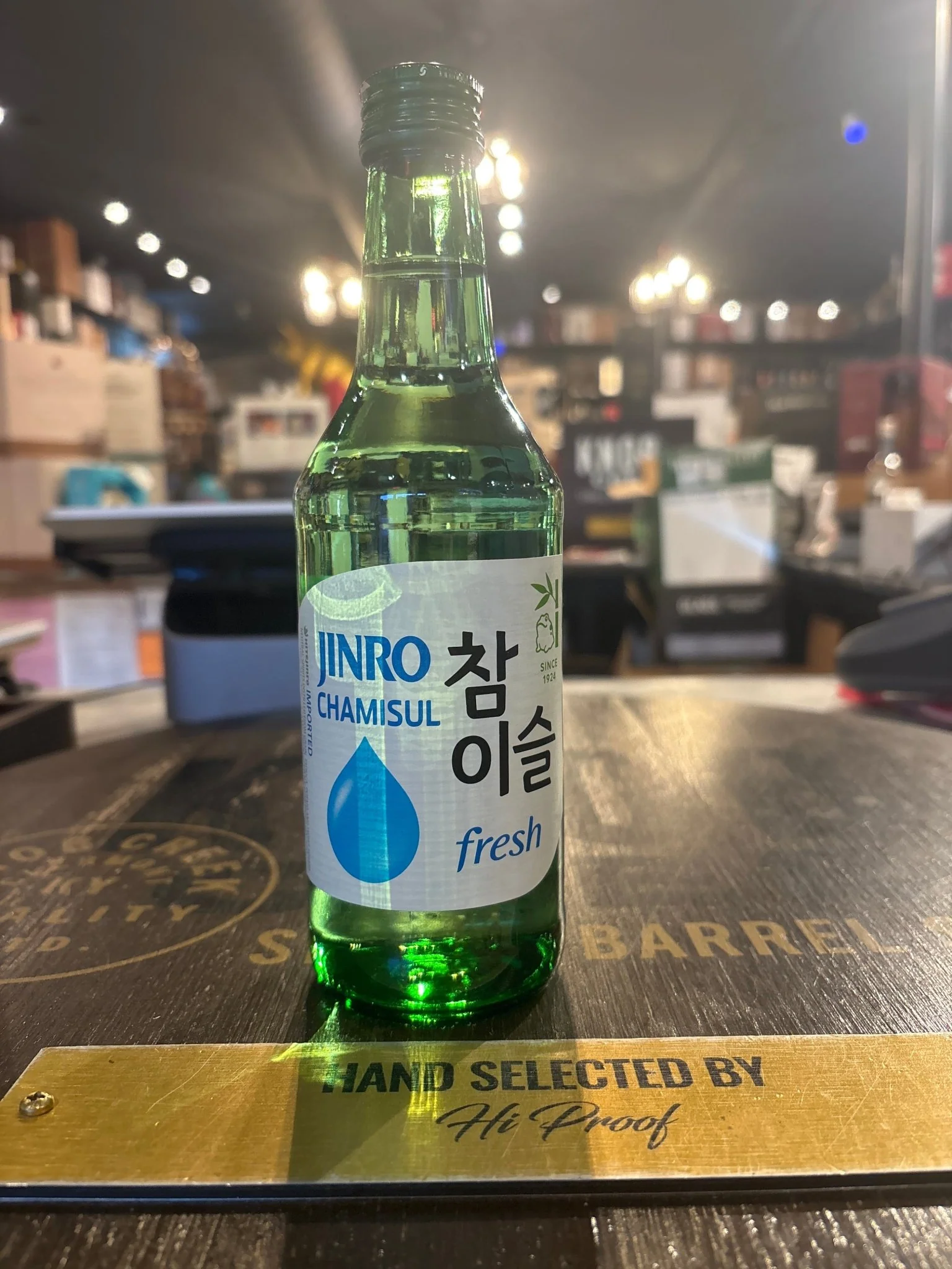 Jinro Soju Chamisul Fresh 32 Proof 진로 참이슬 프레시 375ml