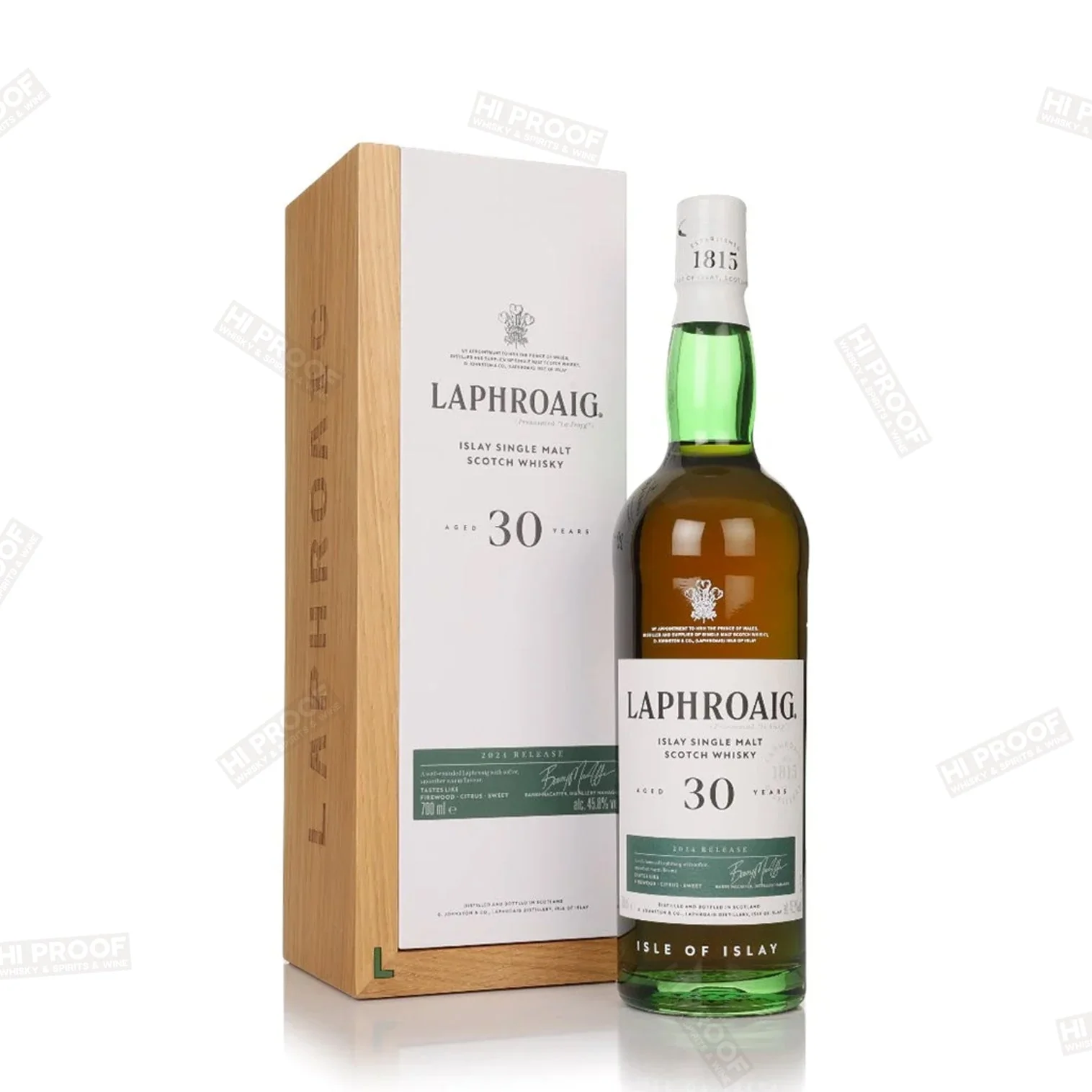 Laphroaig 30 Year Old Single Malt Scotch Whisky 700ml 2024 Release