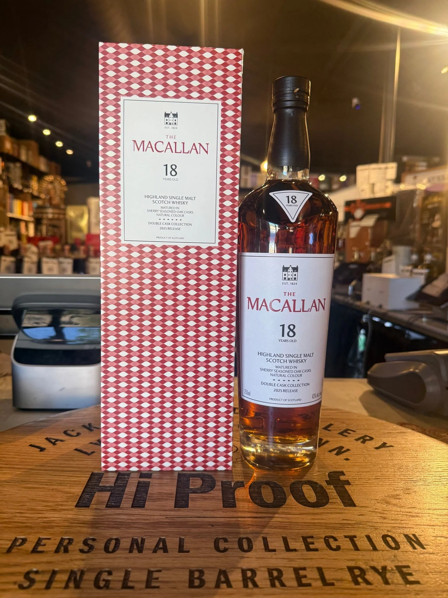 Macallan 18 Year Double Cask Collection Highland Single Malt Scotch Whisky 750ml (2025 Release)