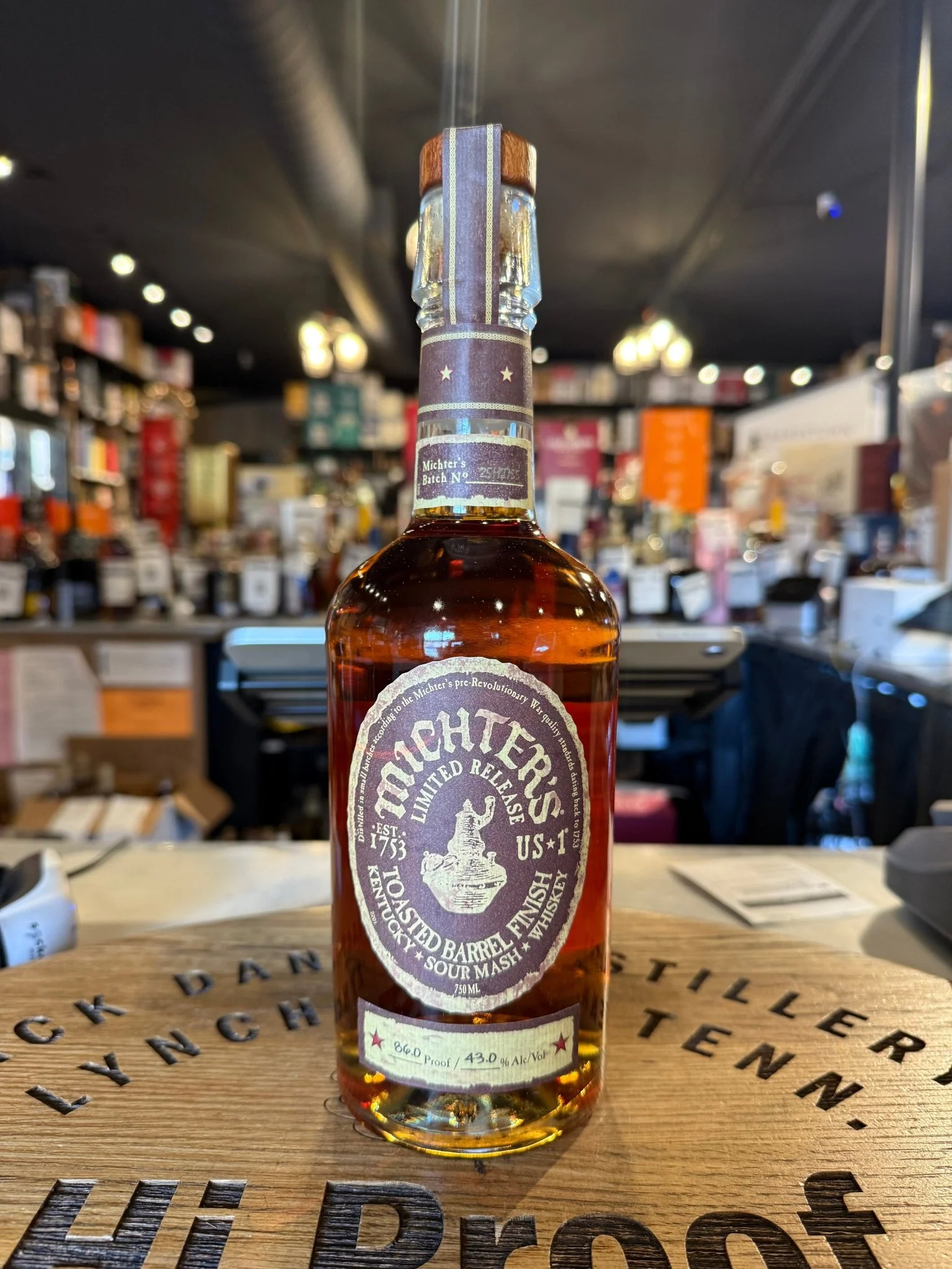 Michter's Toasted Barrel Finish Sour Mash Whiskey 750ml