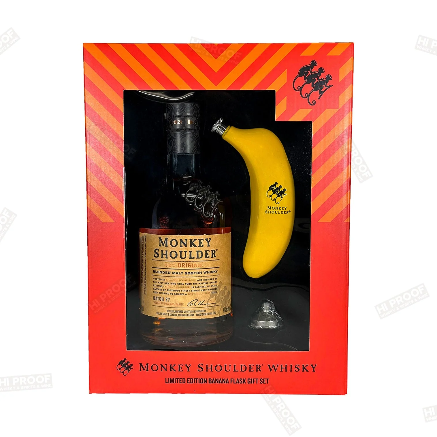 Monkey Shoulder Blended Scotch Gift Pack with Flask 750ml