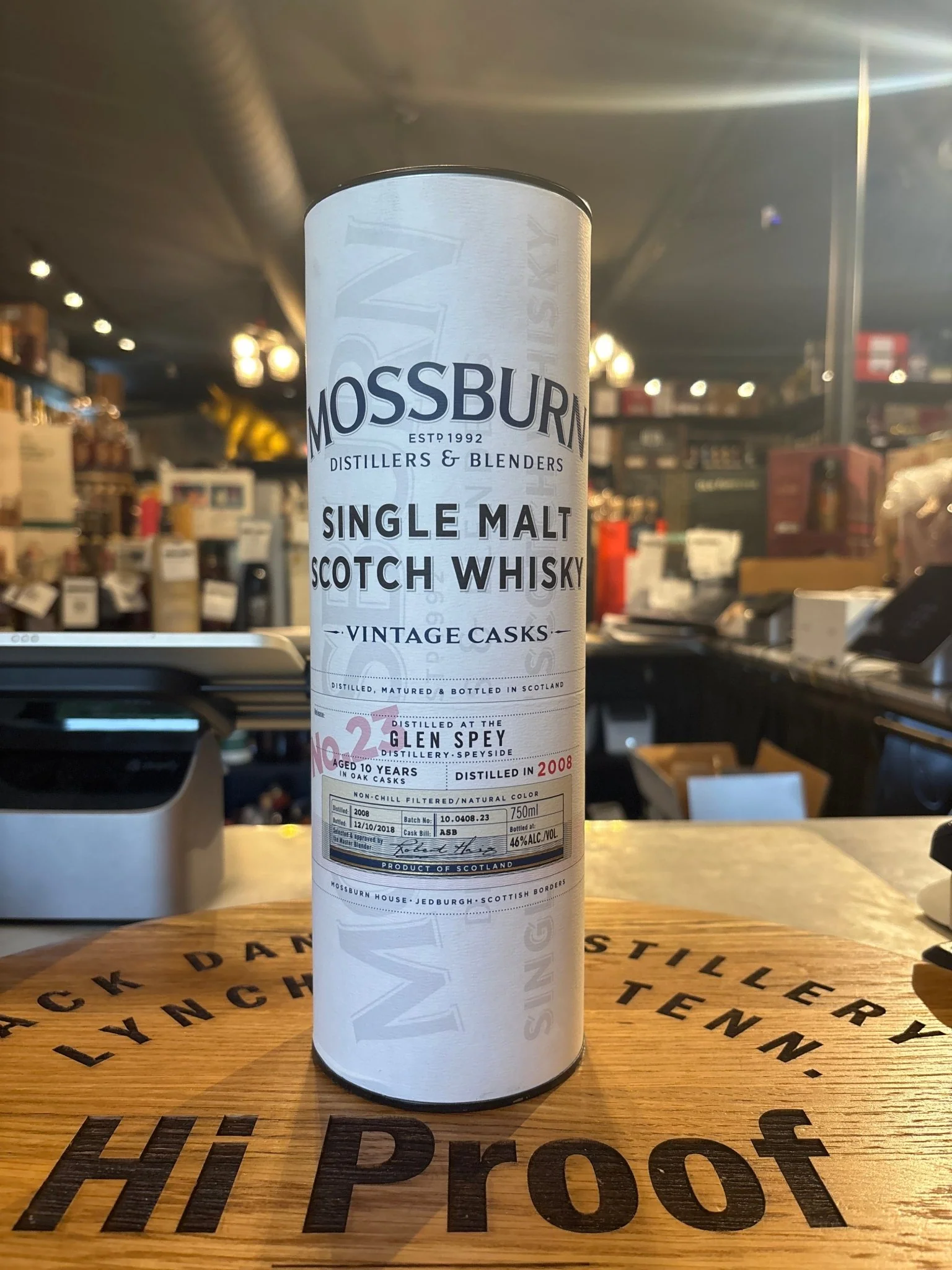 Mossburn 10 Year Single Malt Whisky No.23 from Glen Spey 750 ml