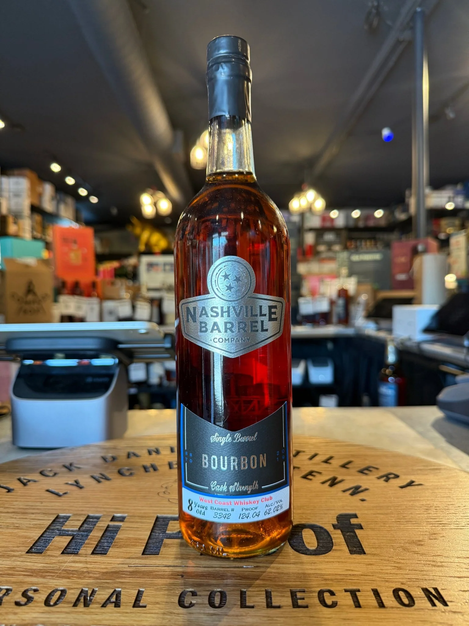 Nashville Barrel Single Barrel 8 Year Barrel #3342 124.04 Proof