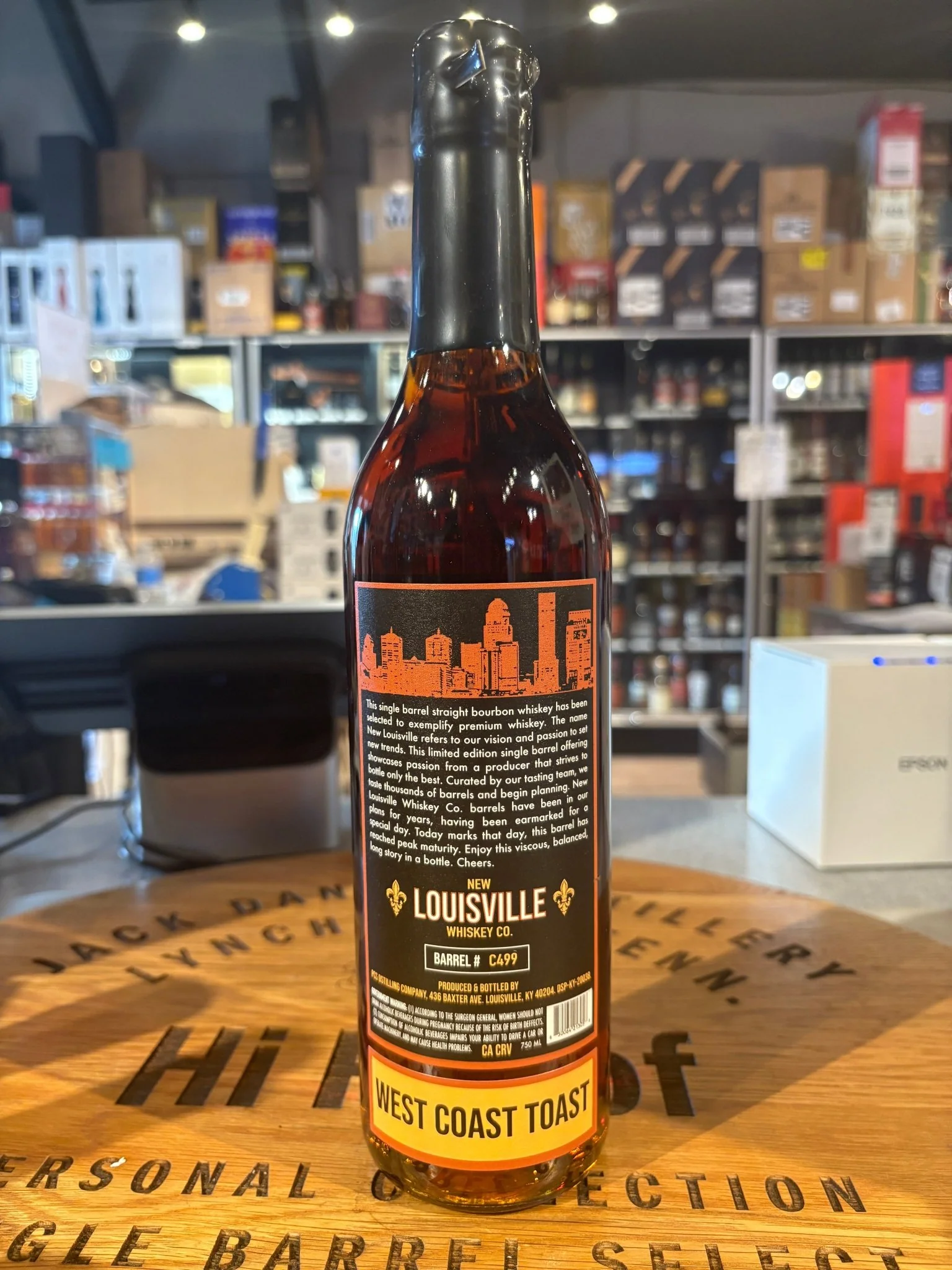 New Louisville 8 Year Bourbon West Coast Toast 128.4 Proof 750ml - Image 2