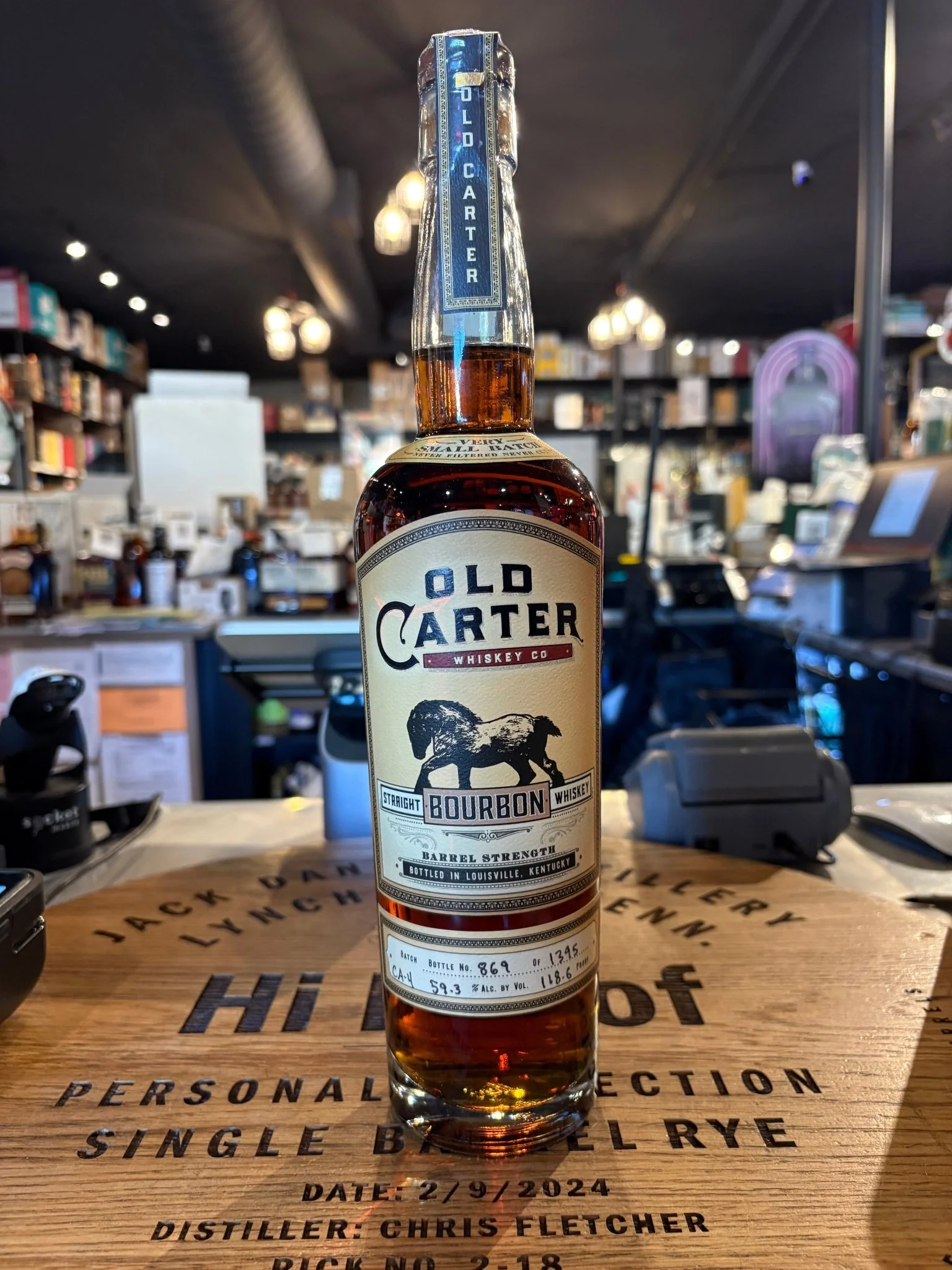 Old Carter Bourbon Very Small Batch Ca-4 118.6 Proof 750ml