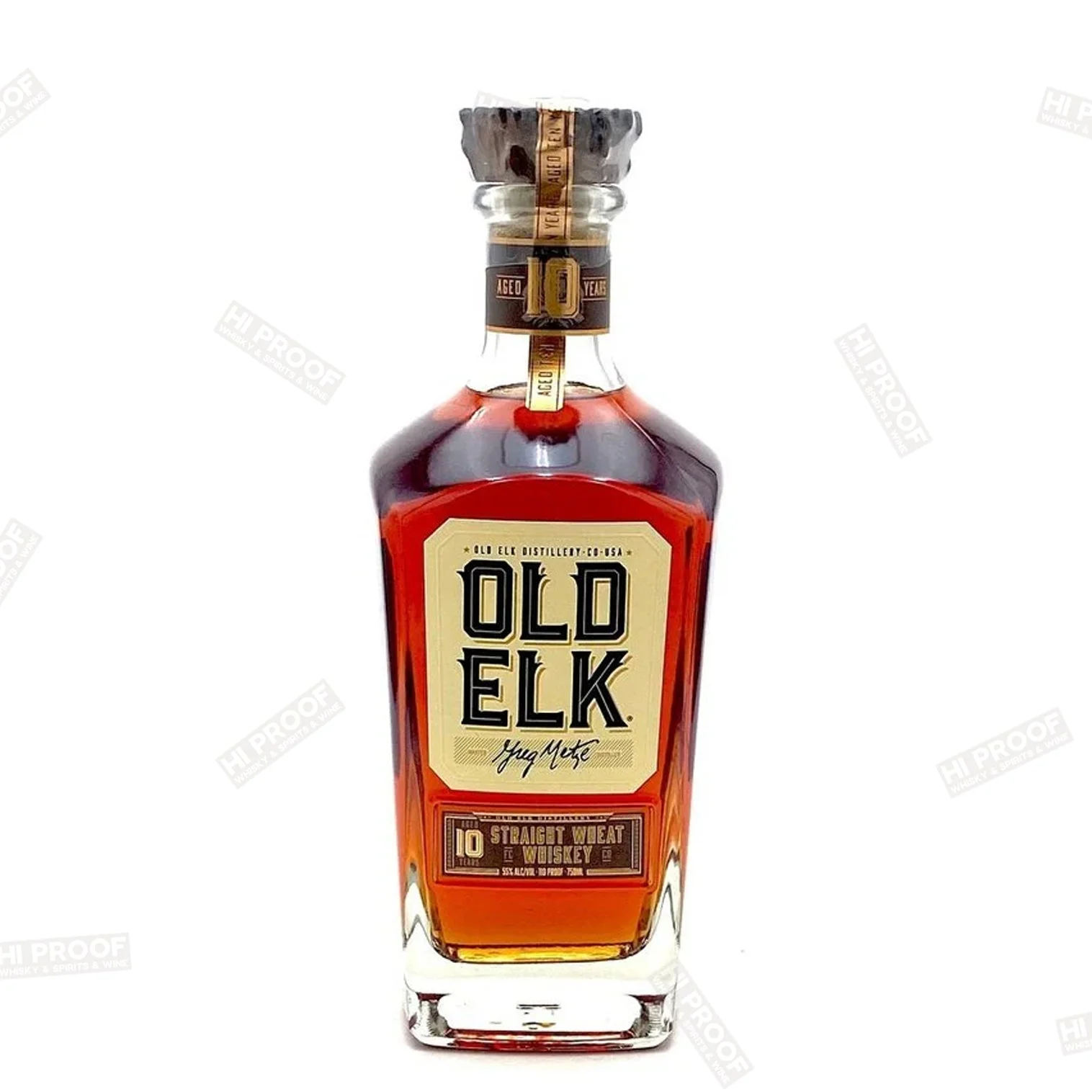 Old Elk 10 Year Old Straight Wheat Whiskey 110 Proof 750ml