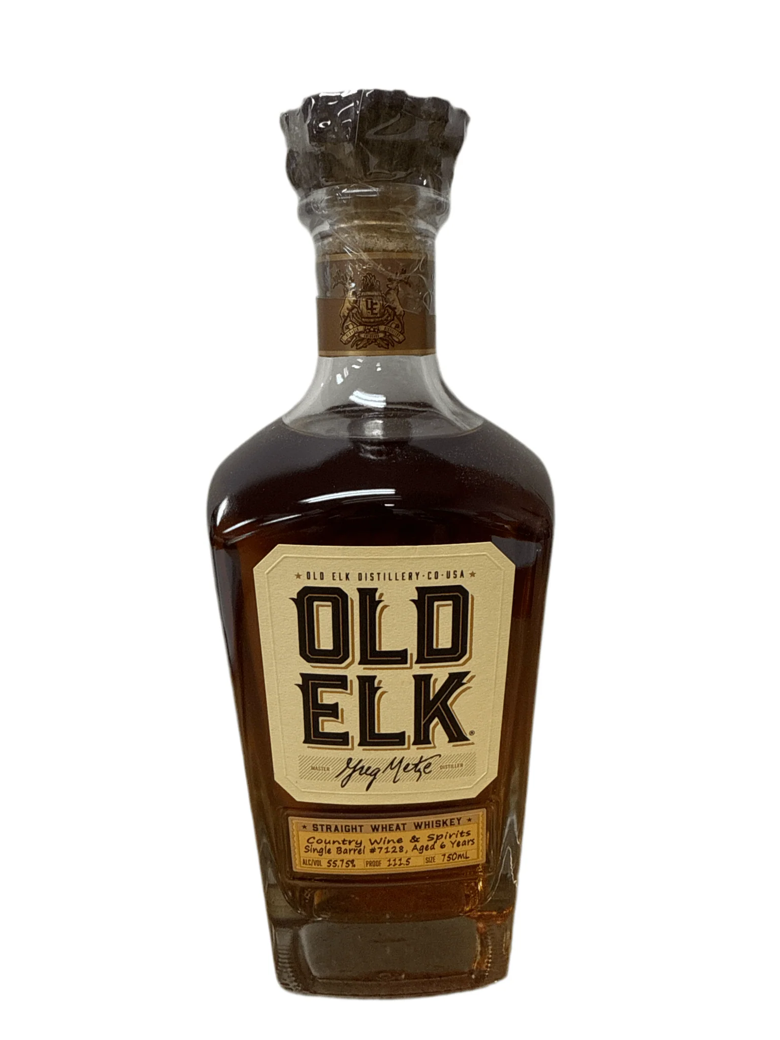 Old Elk Straight Wheat 6 Year 111.5 Proof Barrel #7128 750ml