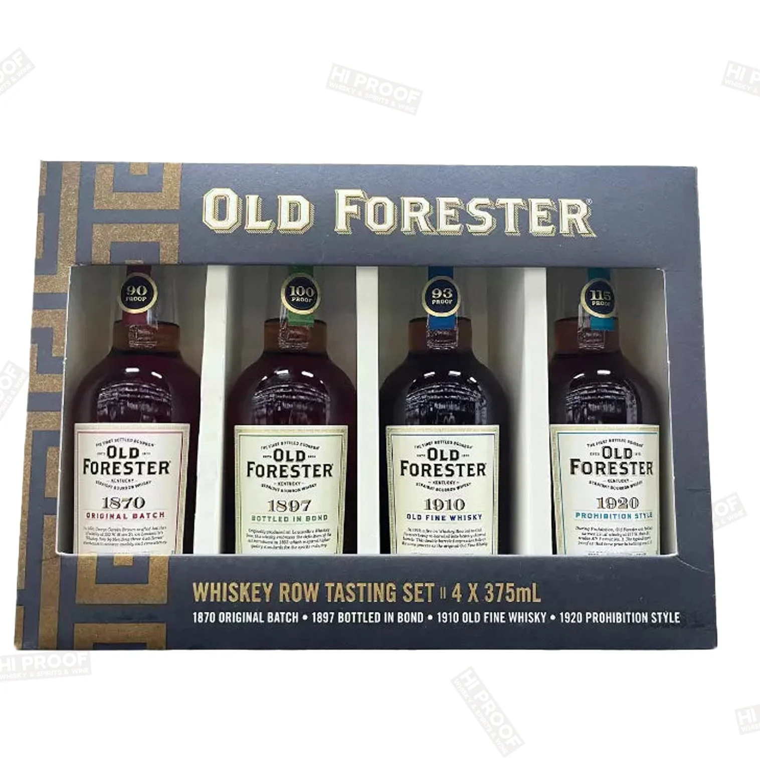 Old Forester Whiskey Row Tasting Set 4 X 375ml