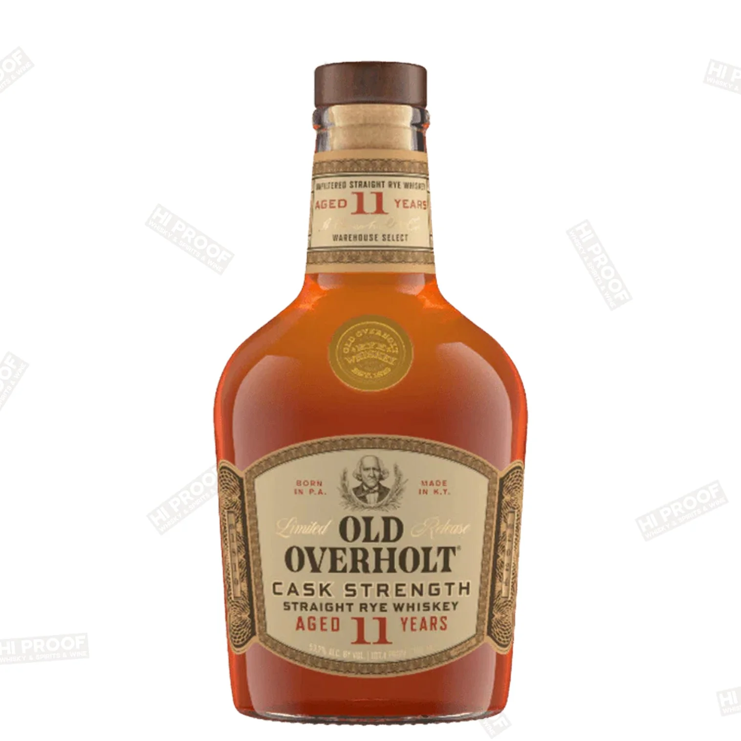 Old Overholt 11 Year Cask Strength Rye Whiskey 750ml 107.4 Proof