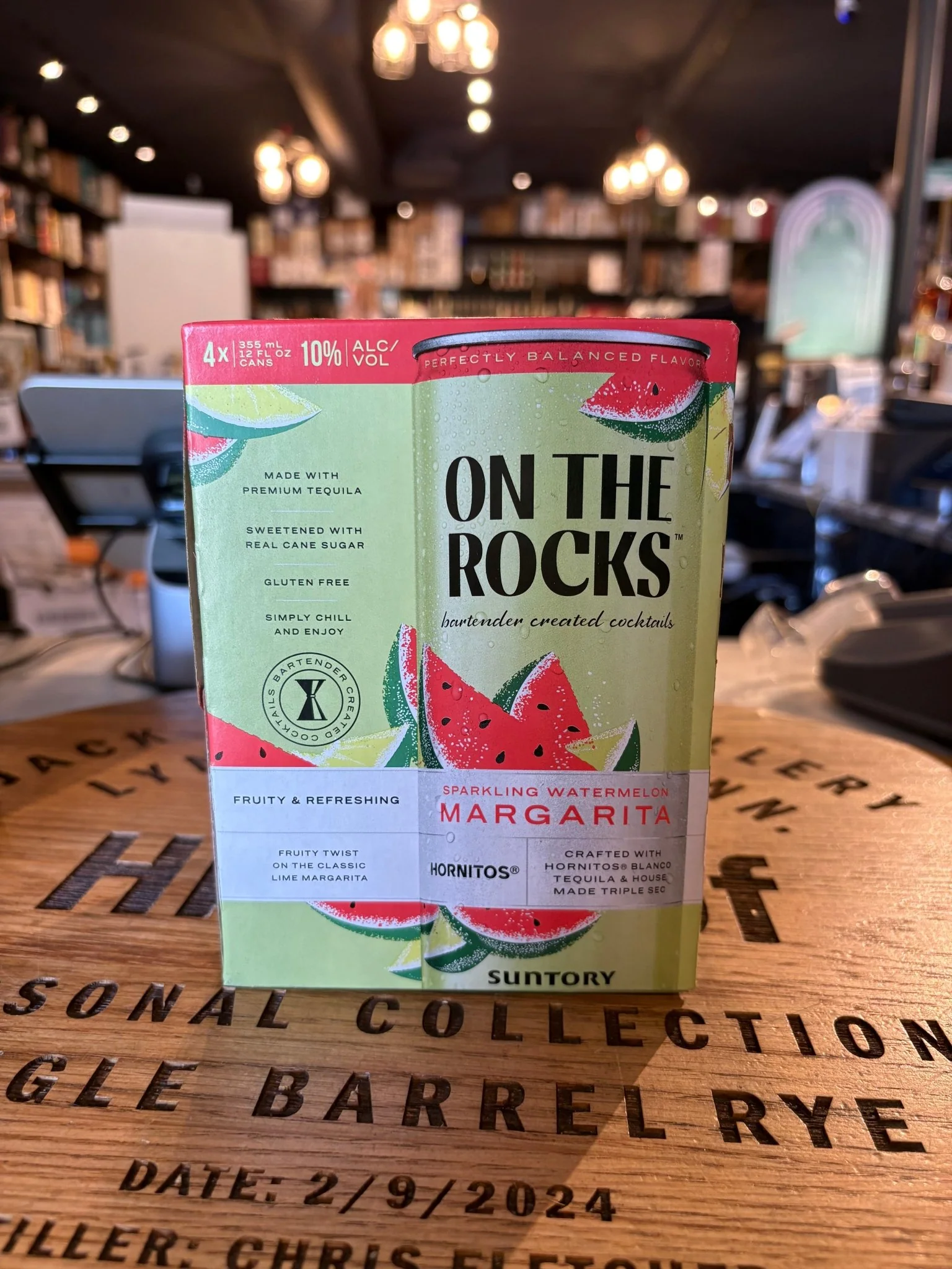Otr-on the Rocks Sparkling Water Melon 355ml X 4pk Cans
